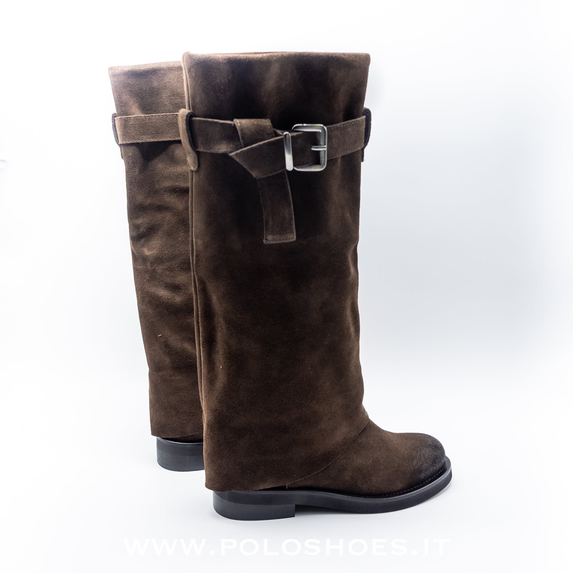 JUST JUICE - STIVALE CAMOSCIO MARRONE