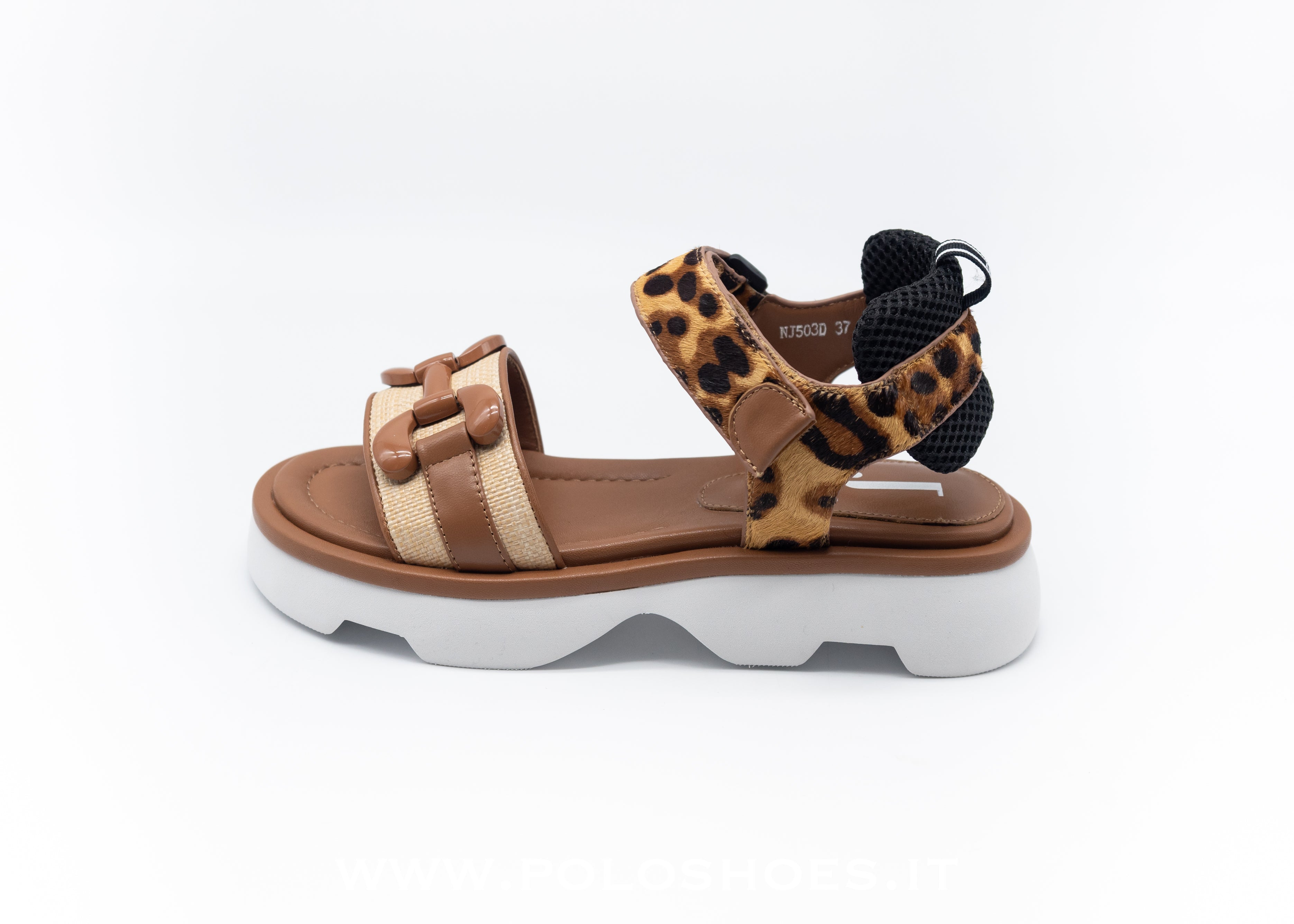 JEANNOT - SANDALO ANIMALIER STRAPPO