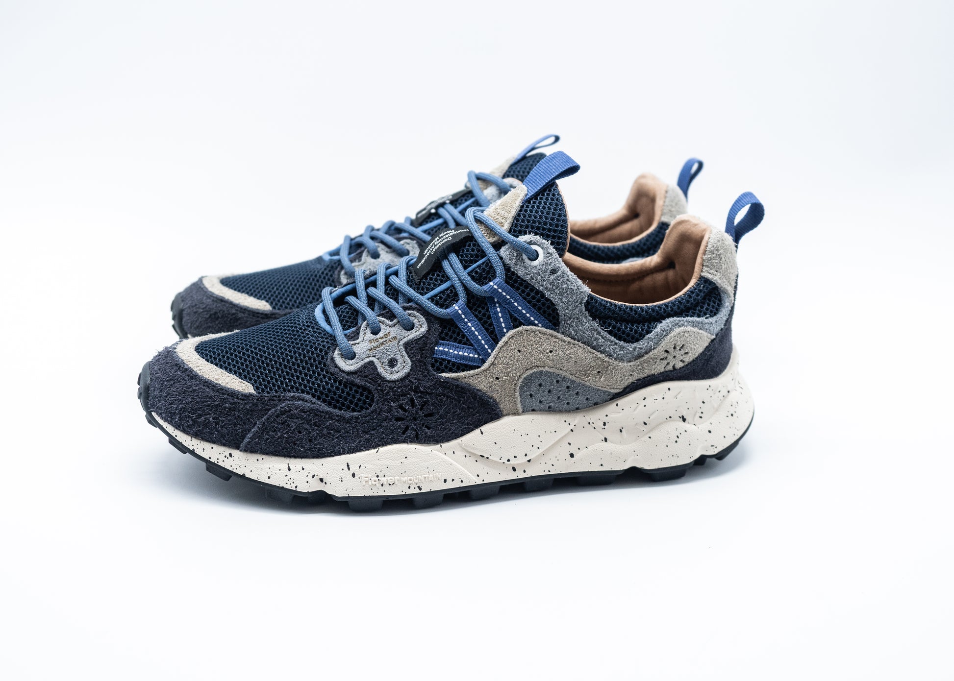 FLOWER MOUNTAIN YAMANO NAVY LIGHT BLUE GREY - Main Image