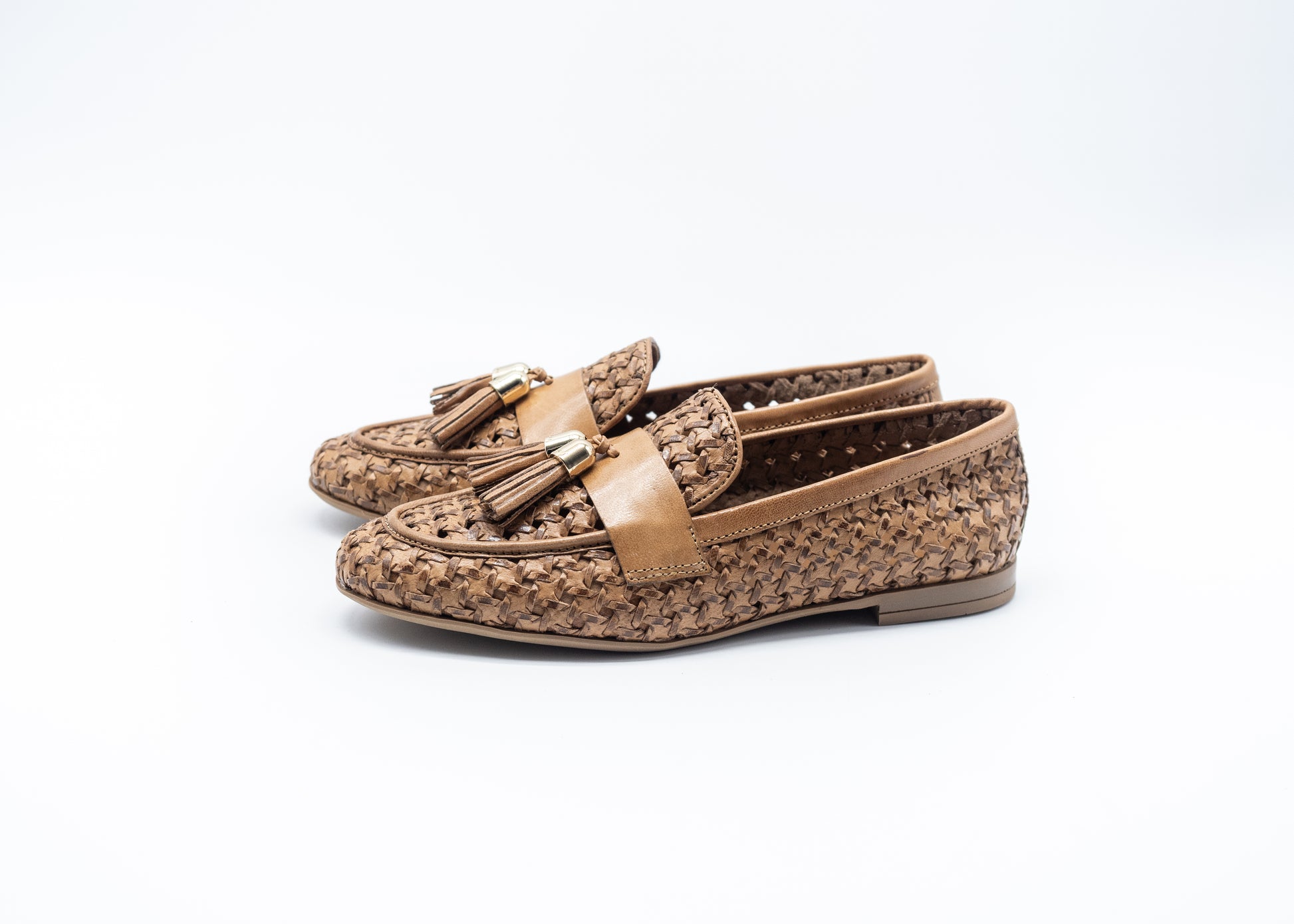 FRAU - MOCASSINI INTRECCIO COGNAC