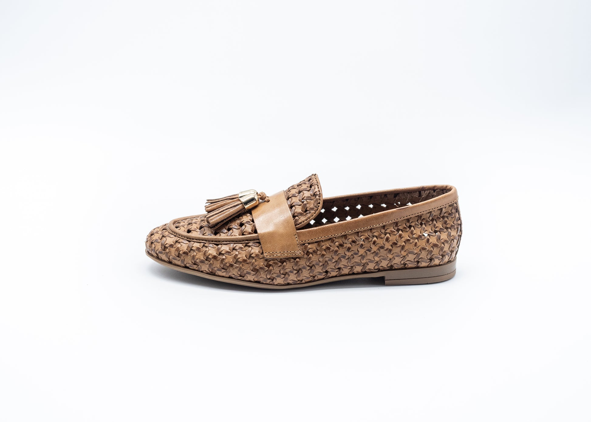 FRAU - MOCASSINI INTRECCIO COGNAC