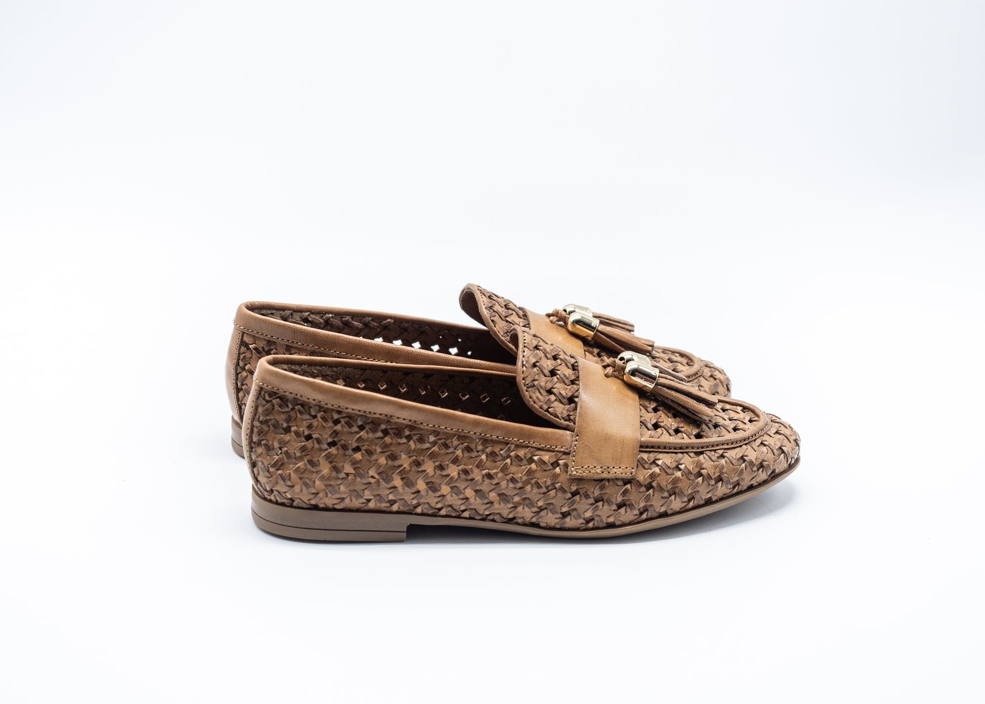FRAU - MOCASSINI INTRECCIO COGNAC