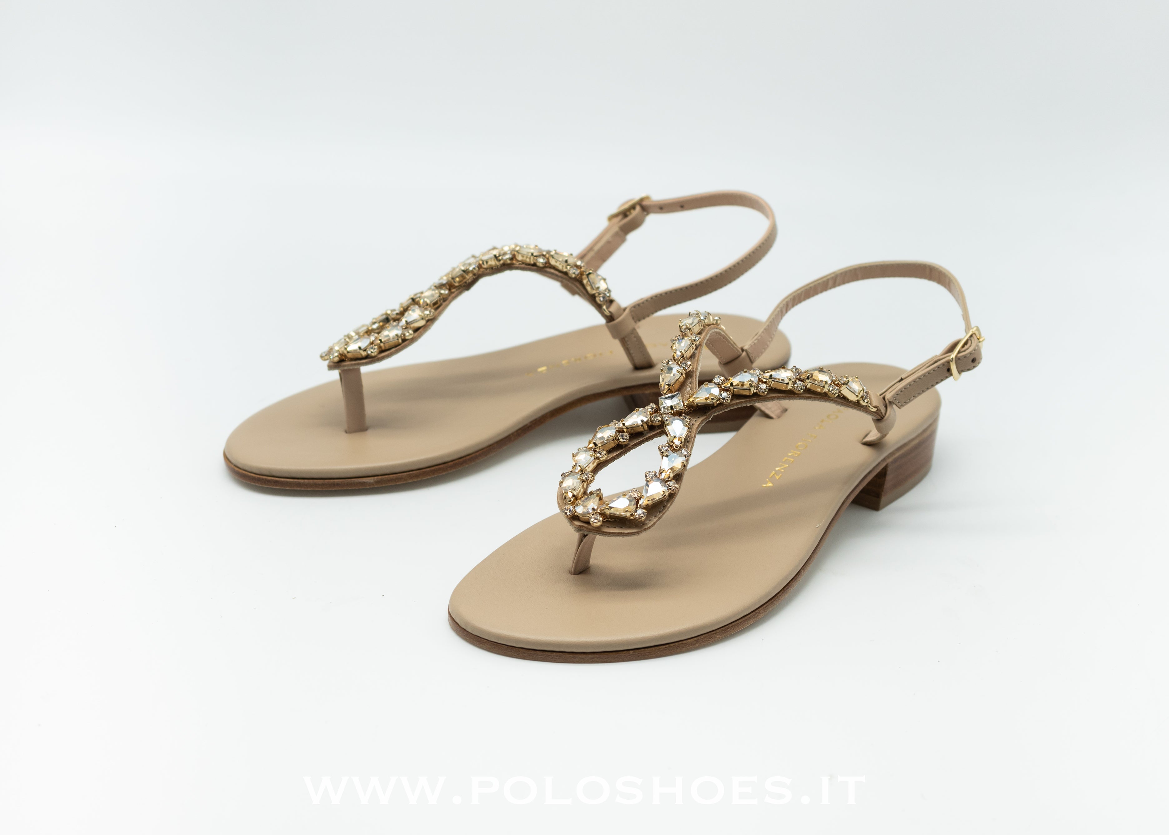 PAOLA FIORENZA - SANDALO GIOIELLO BEIGE