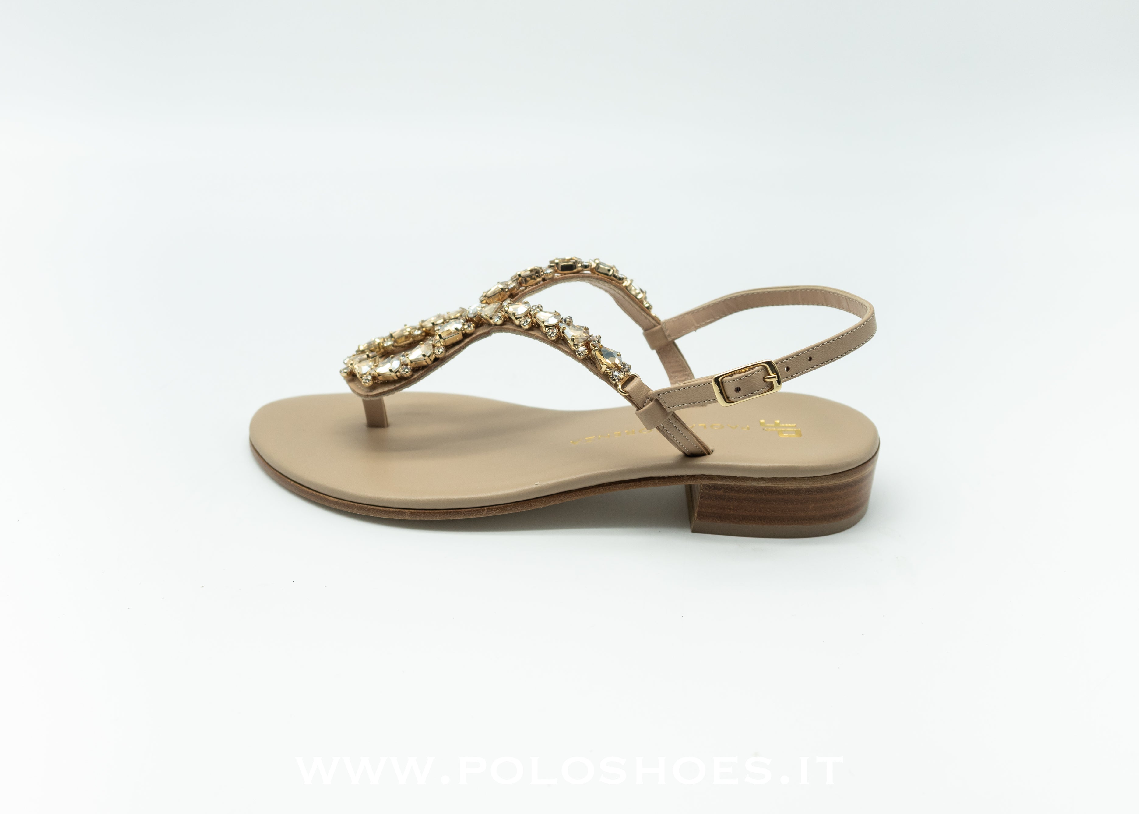 PAOLA FIORENZA - SANDALO GIOIELLO BEIGE