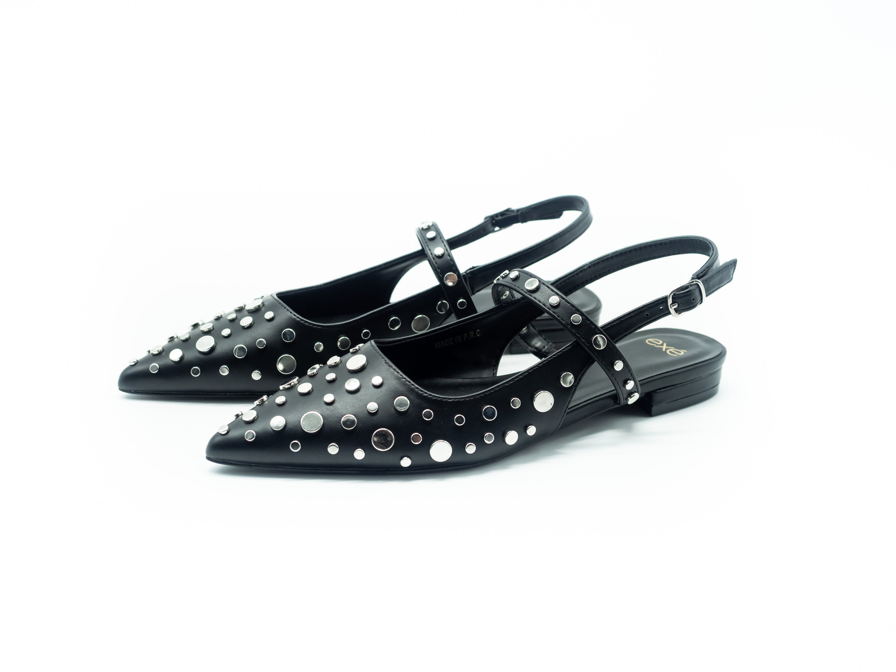 EXÉ - SLING BACK BORCHIE BLACK