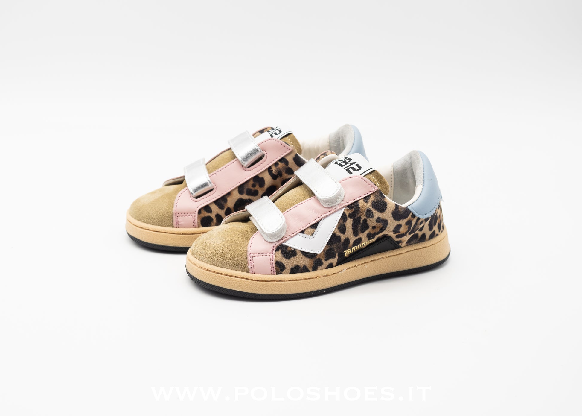 2B12 - SUPRIME SNEAKERS STRAPPI LEOPARDATA