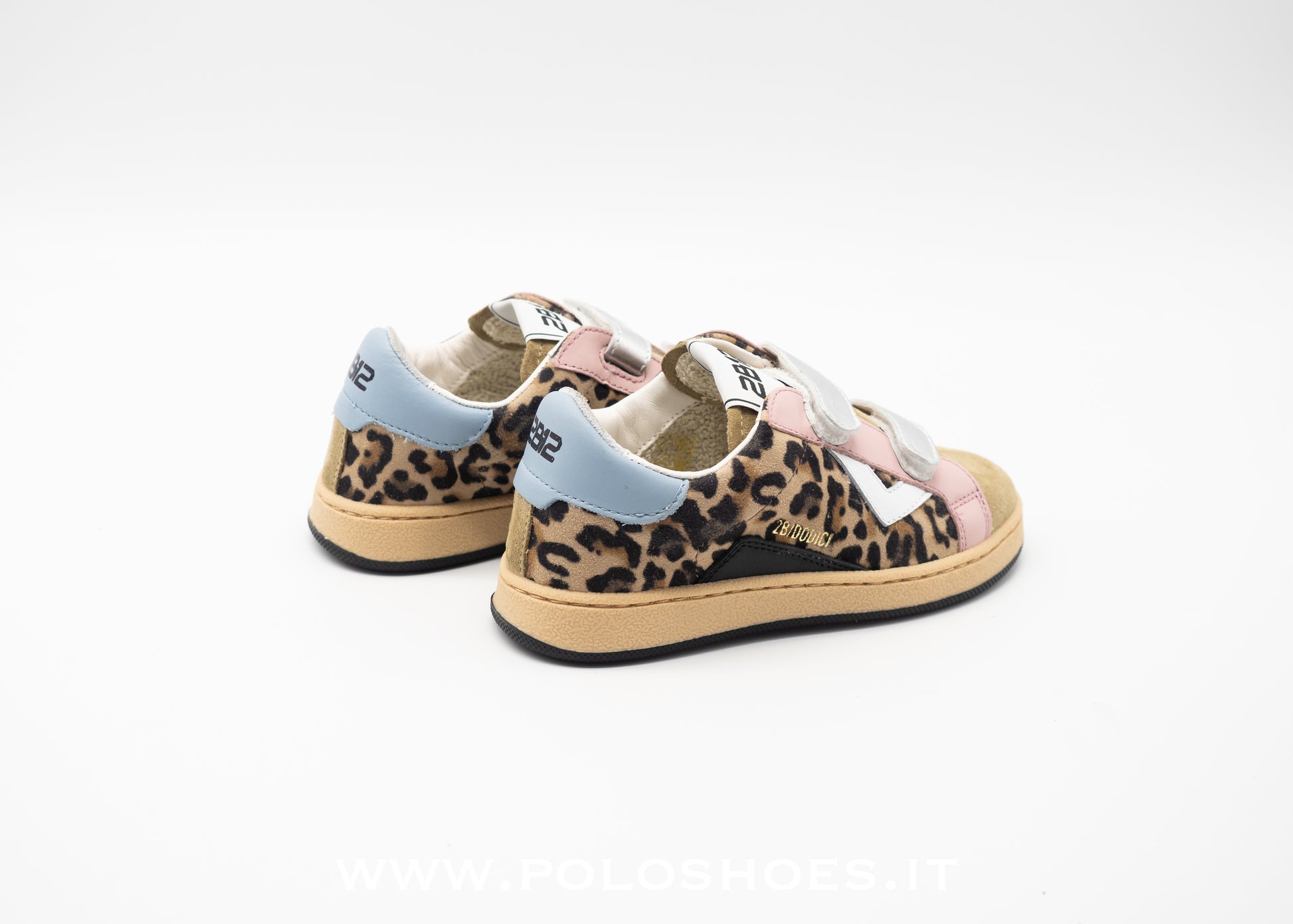 2B12 - SUPRIME SNEAKERS STRAPPI LEOPARDATA