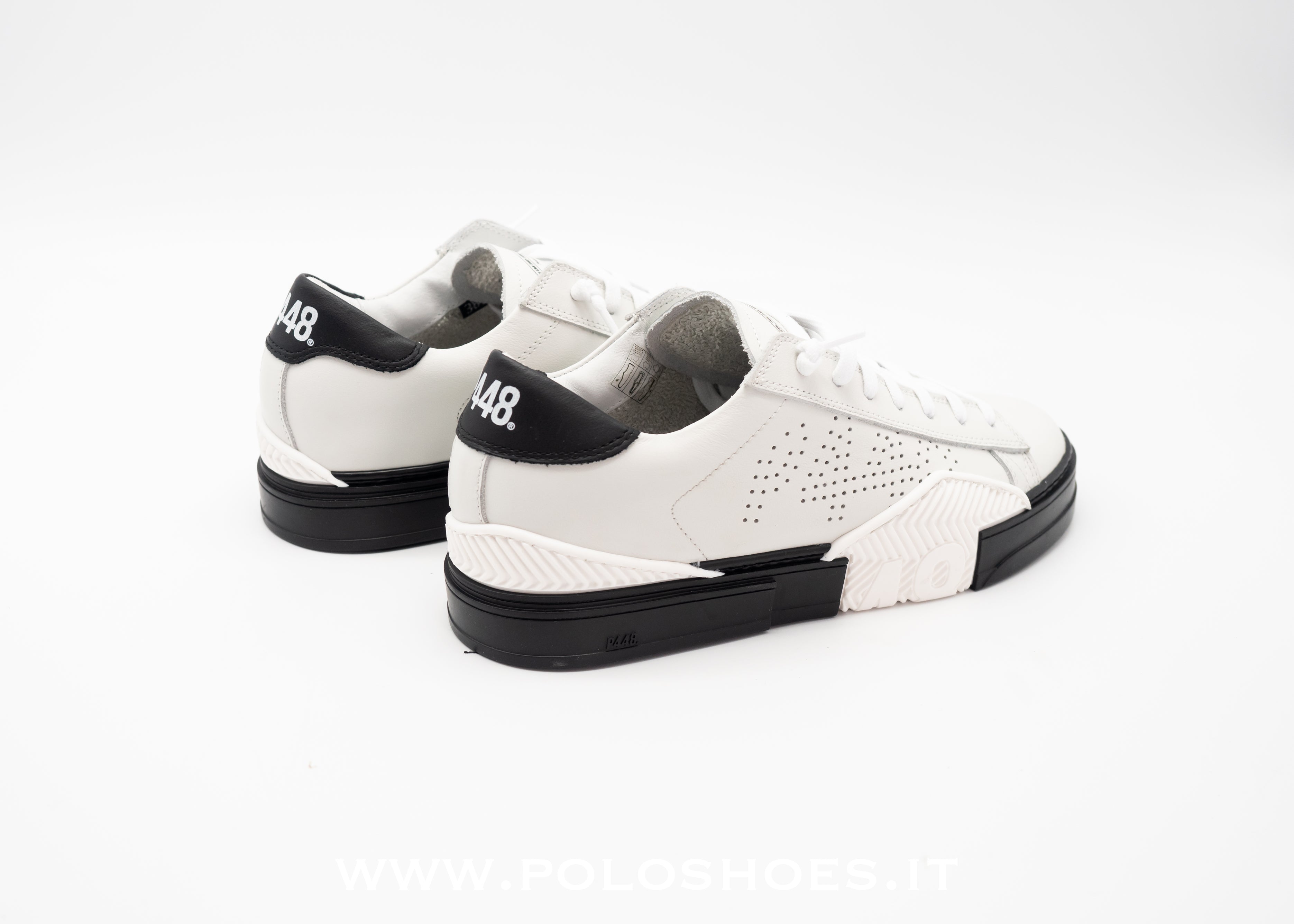 P448 - SNEAKERS HALF PIPPE BLACK WHITE