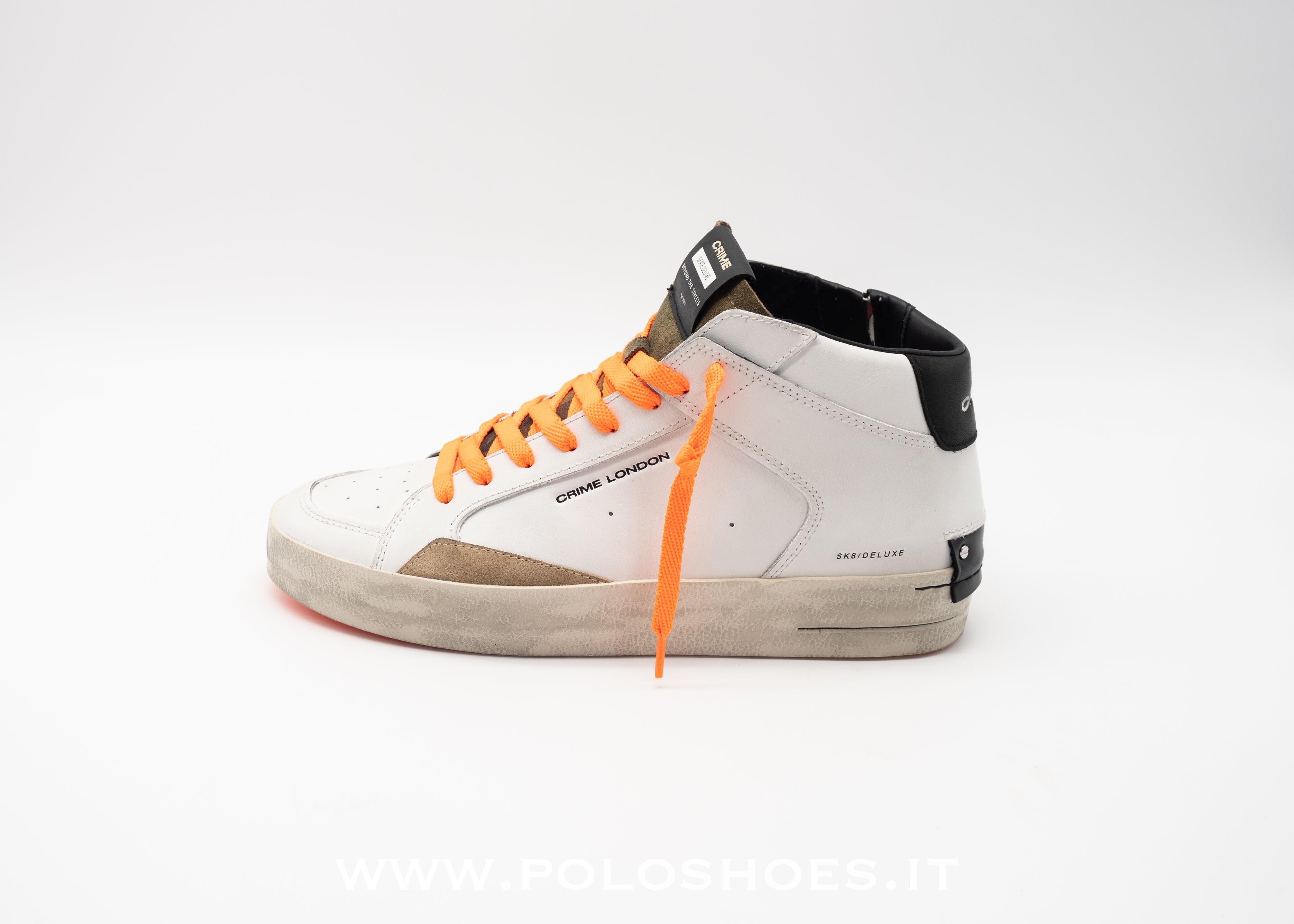 CRIME LONDON - SNEAKERS MID LAVA ORANGE