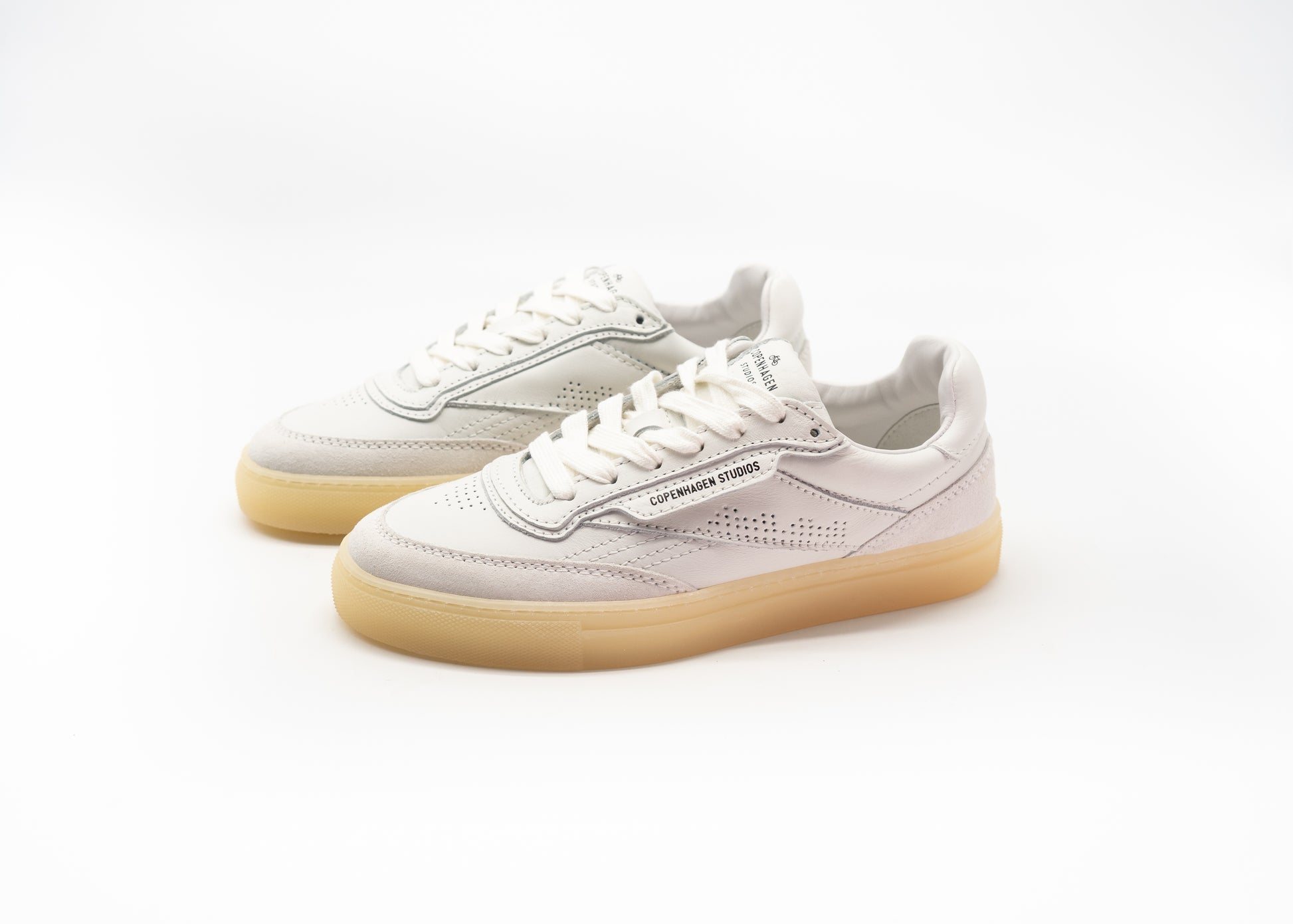 COPENHAGEN - CPH90 LEATHER MIX WHITE CREAM
