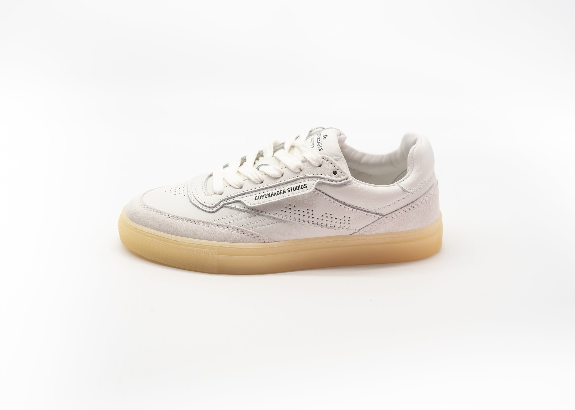 COPENHAGEN - CPH90 LEATHER MIX WHITE CREAM