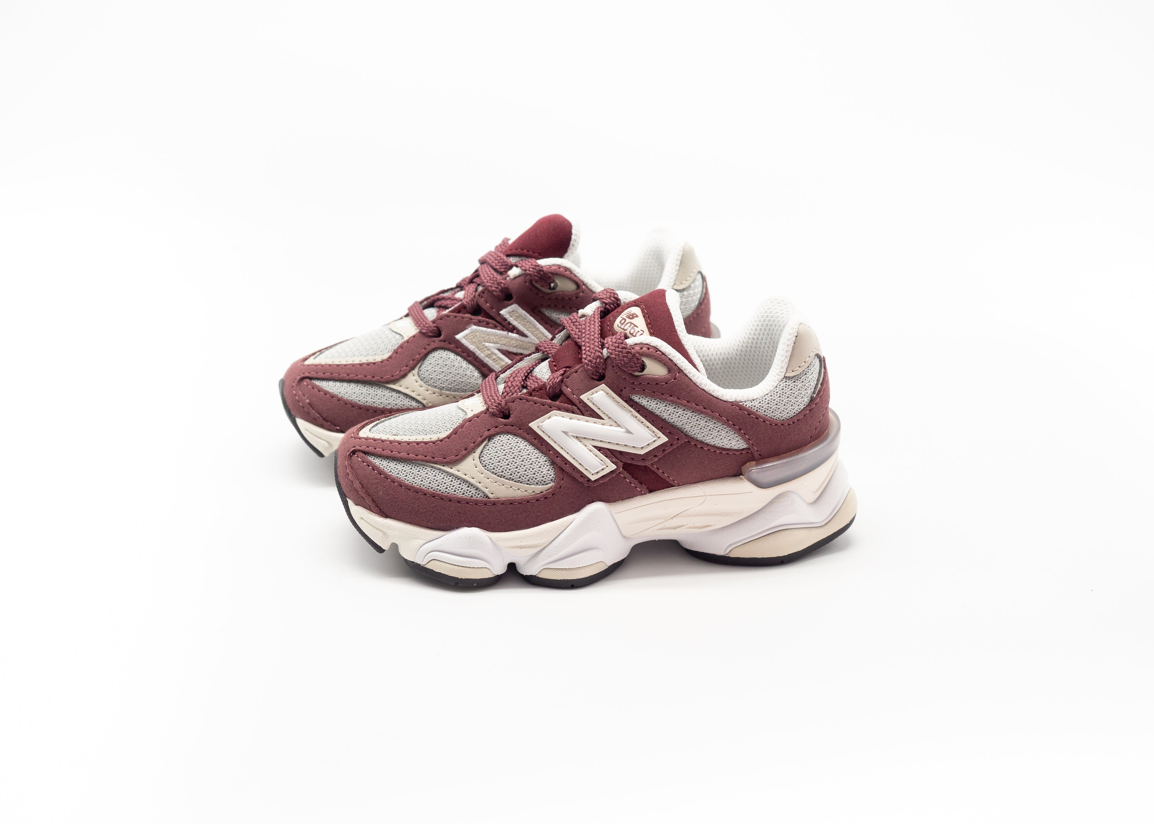 NEW BALANCE - NEW BALANCE 9060 LACE WASHED BURGUNDY JUNIOR