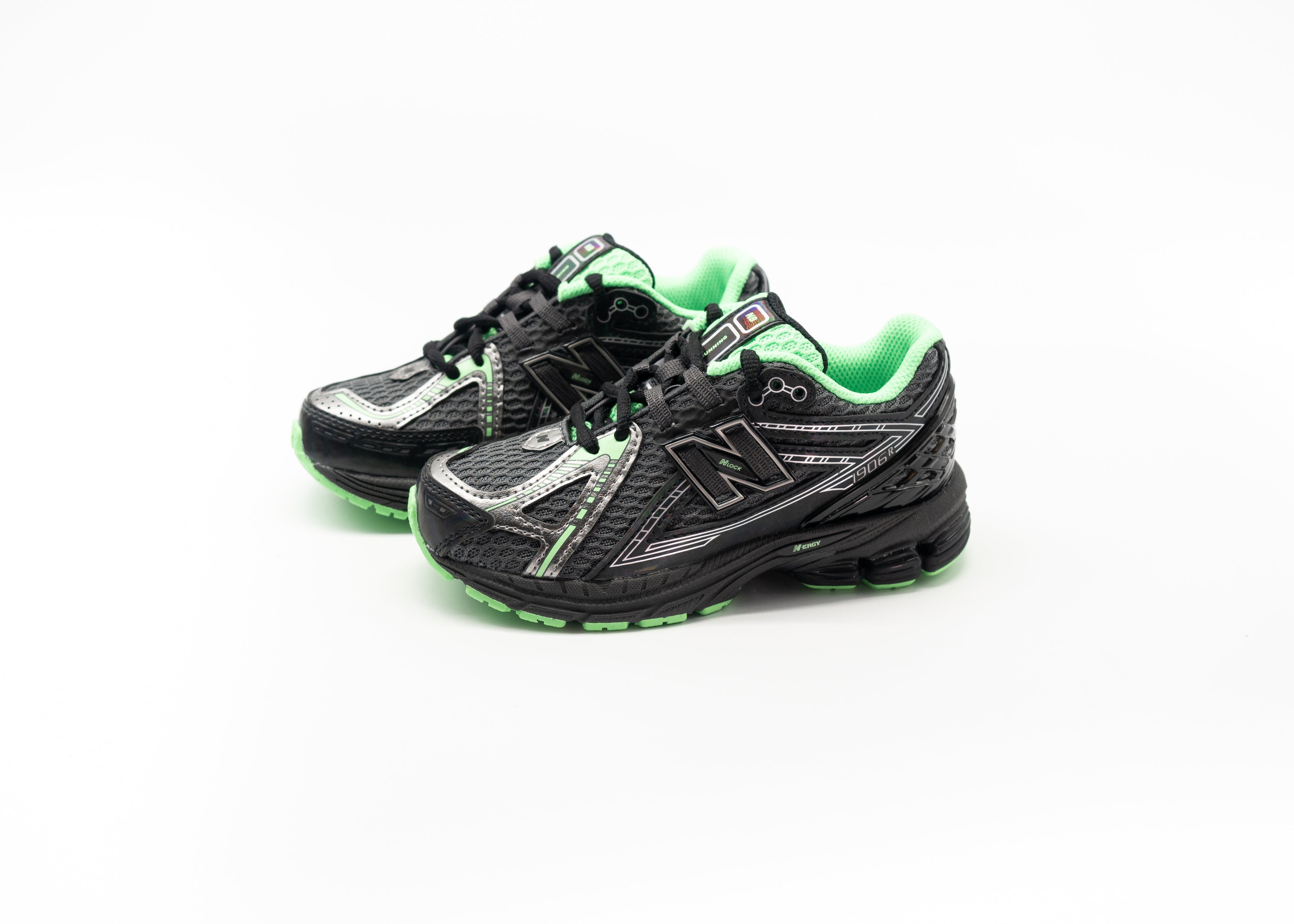 NEW BALANCE - NEW BALANCE 1906 LACE BLACK CON LIME LEAF KIDS
