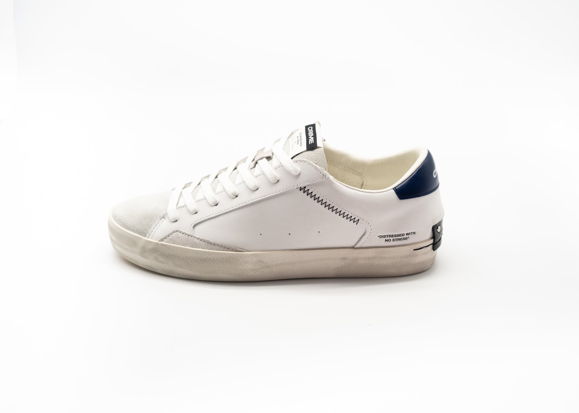 CRIME LONDON - DISTRESSED WHITE BLU