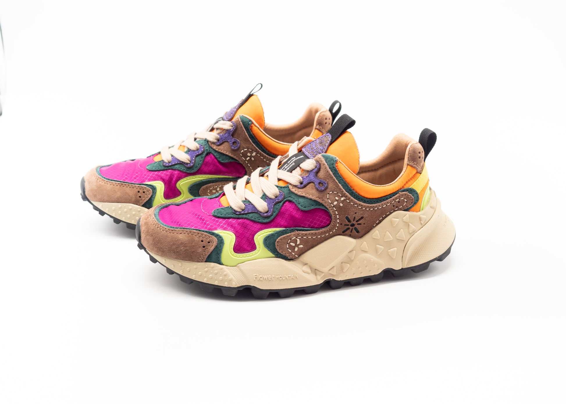 FLOWER MOUNTAIN - RULIS LIGHT BROWN BORDEAUX LIME