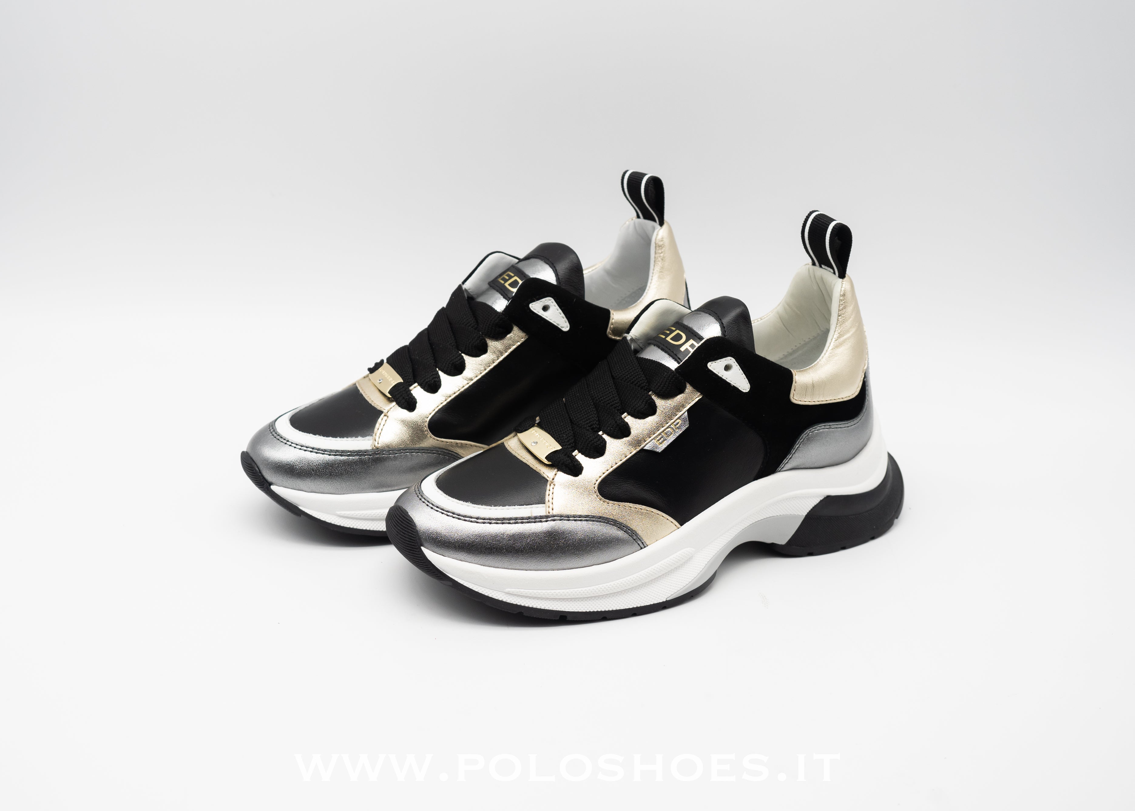 ED PARRISH - SNEAKERS CHUNKY BLACK