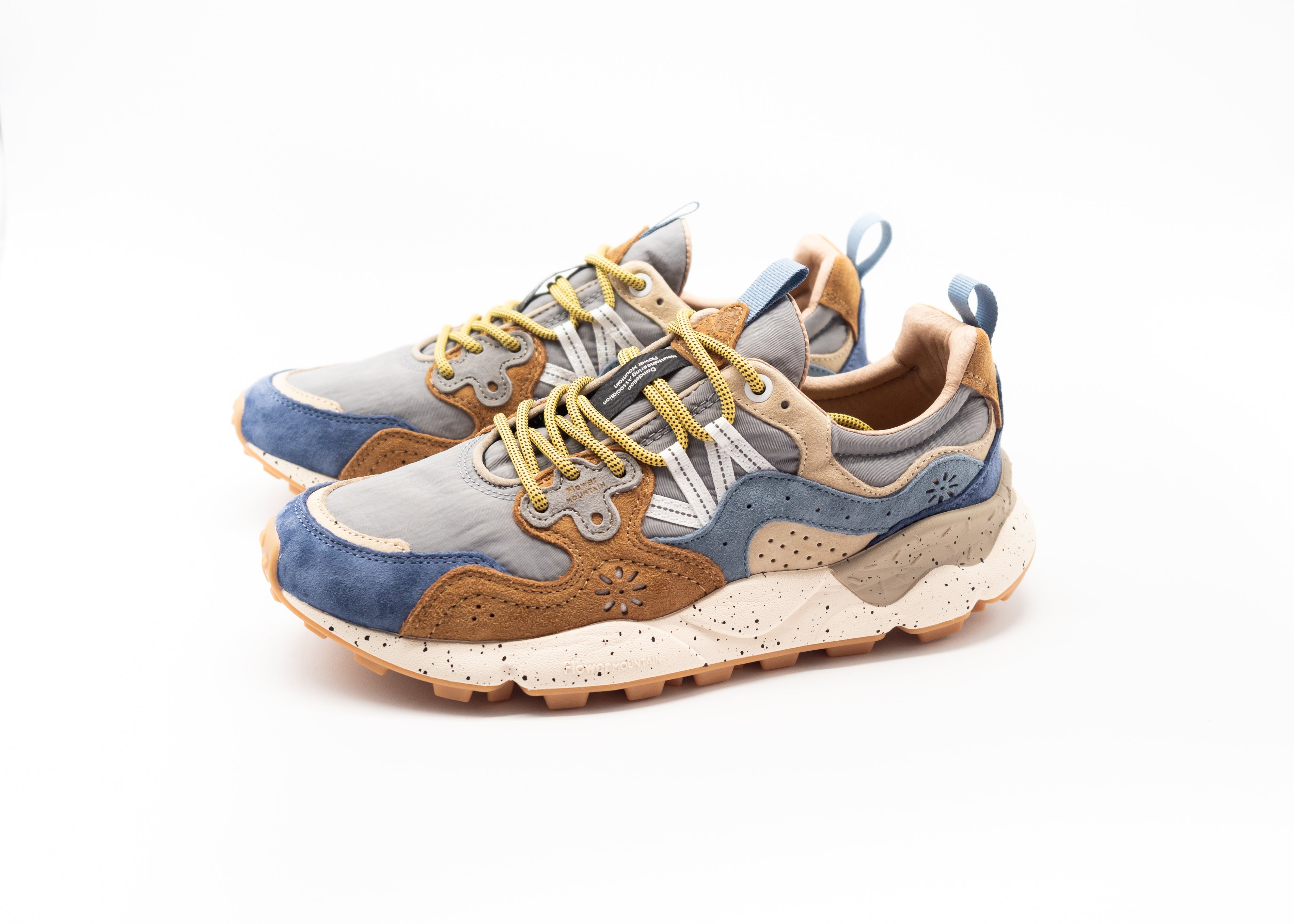 FLOWER MOUNTAIN - YAMANO 3 BROWN PETROL LIGHT BLUE