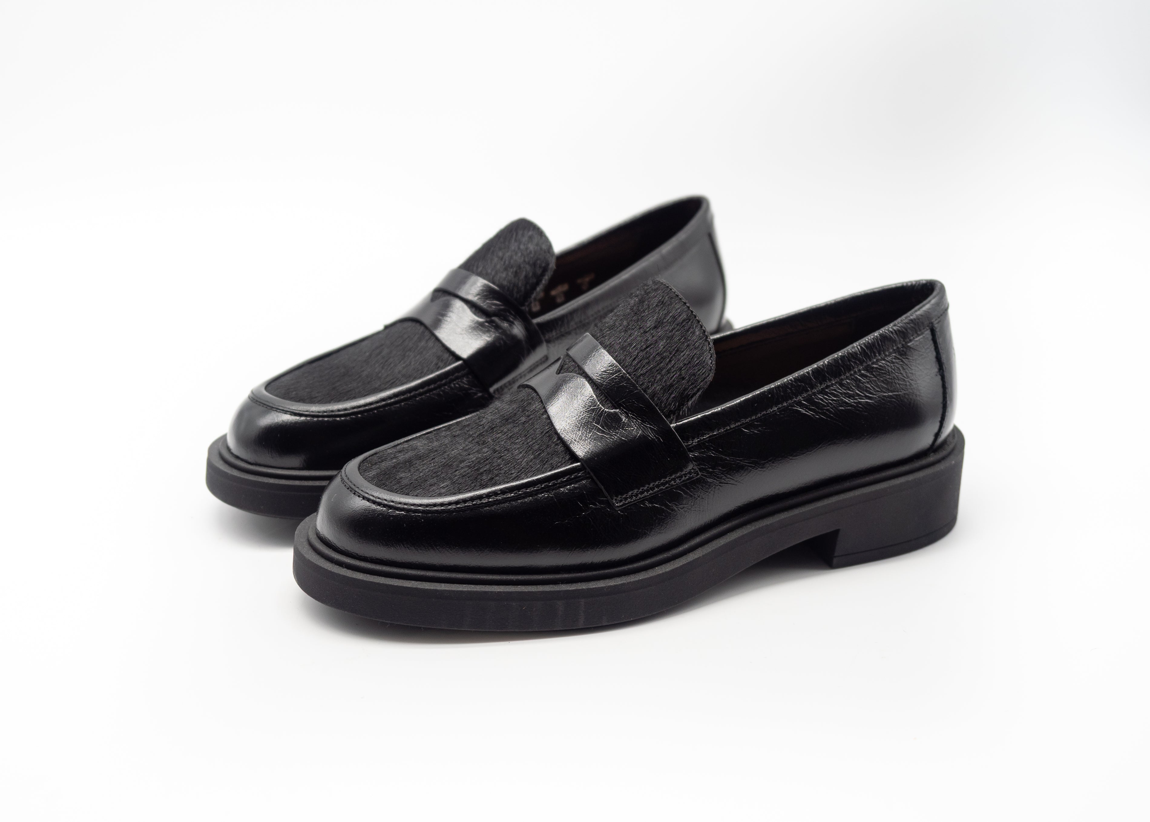 FRAU - MOCASSINO CAVALLINO NERO