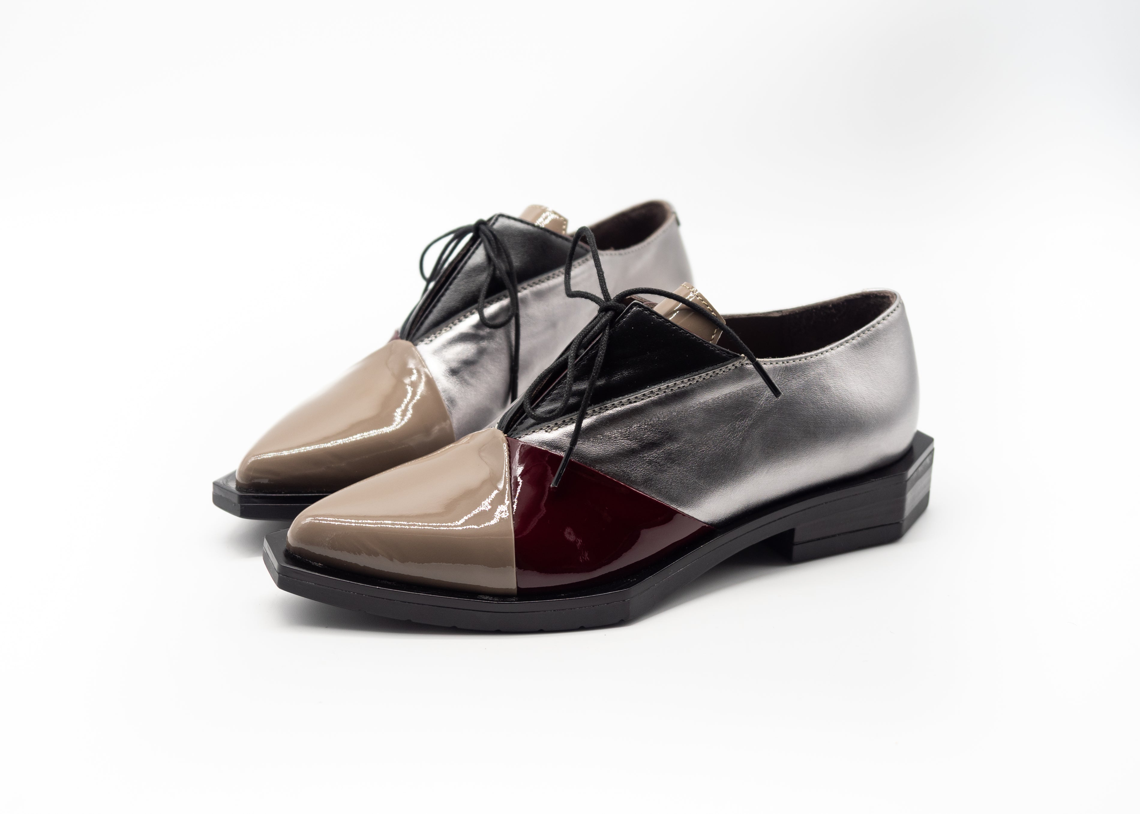 LE BOHEMIEN - STRINGATA TAUPE BORDEAUX