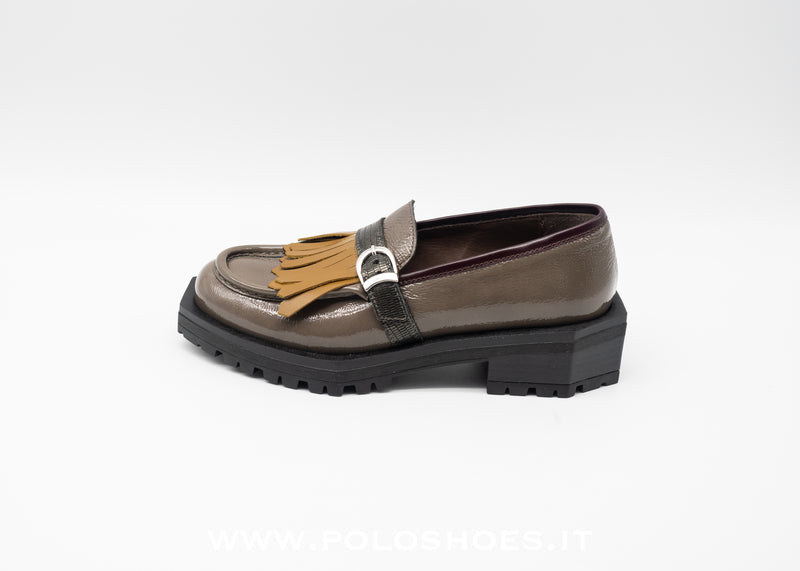 LE BOHEMIEN - MOCASSINO FRANGIATO TAUPE