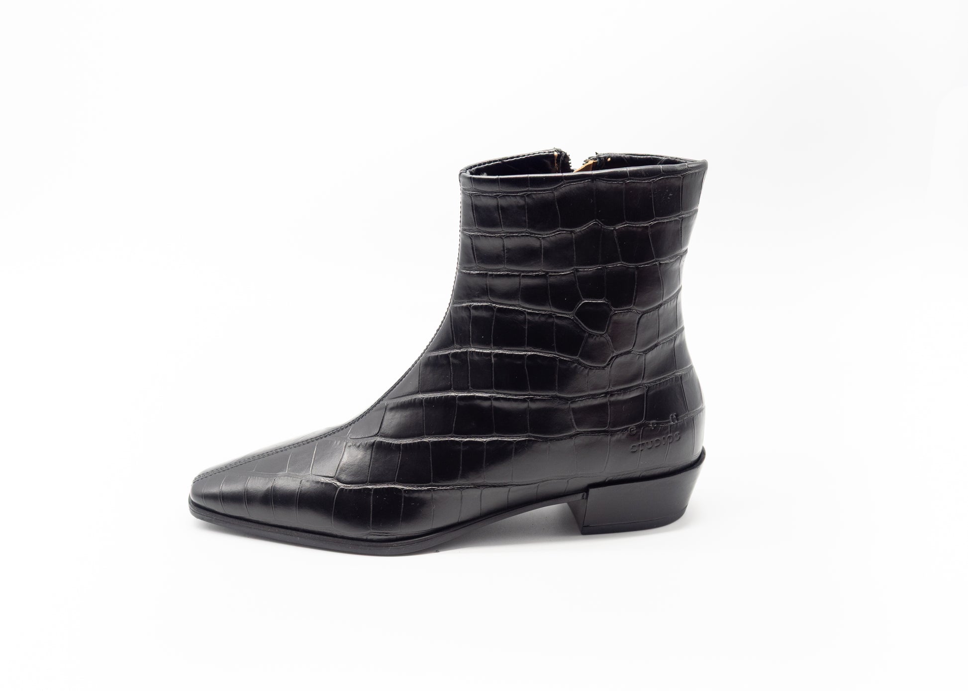 COPENHAGEN - CPH293 CROCO LEATHER BLACK