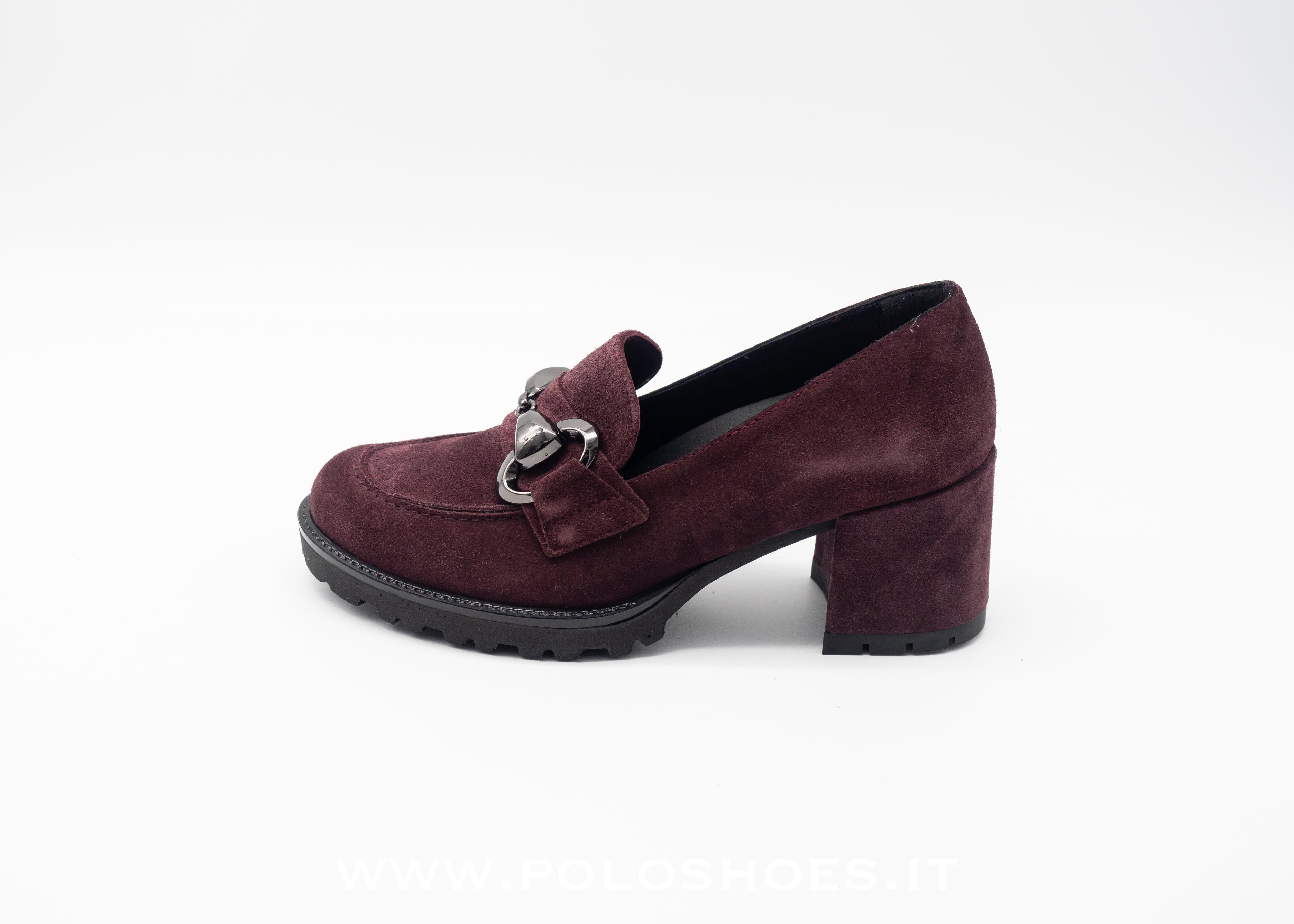 MELLUSO - MOCASSINO TACCO BORDEAUX