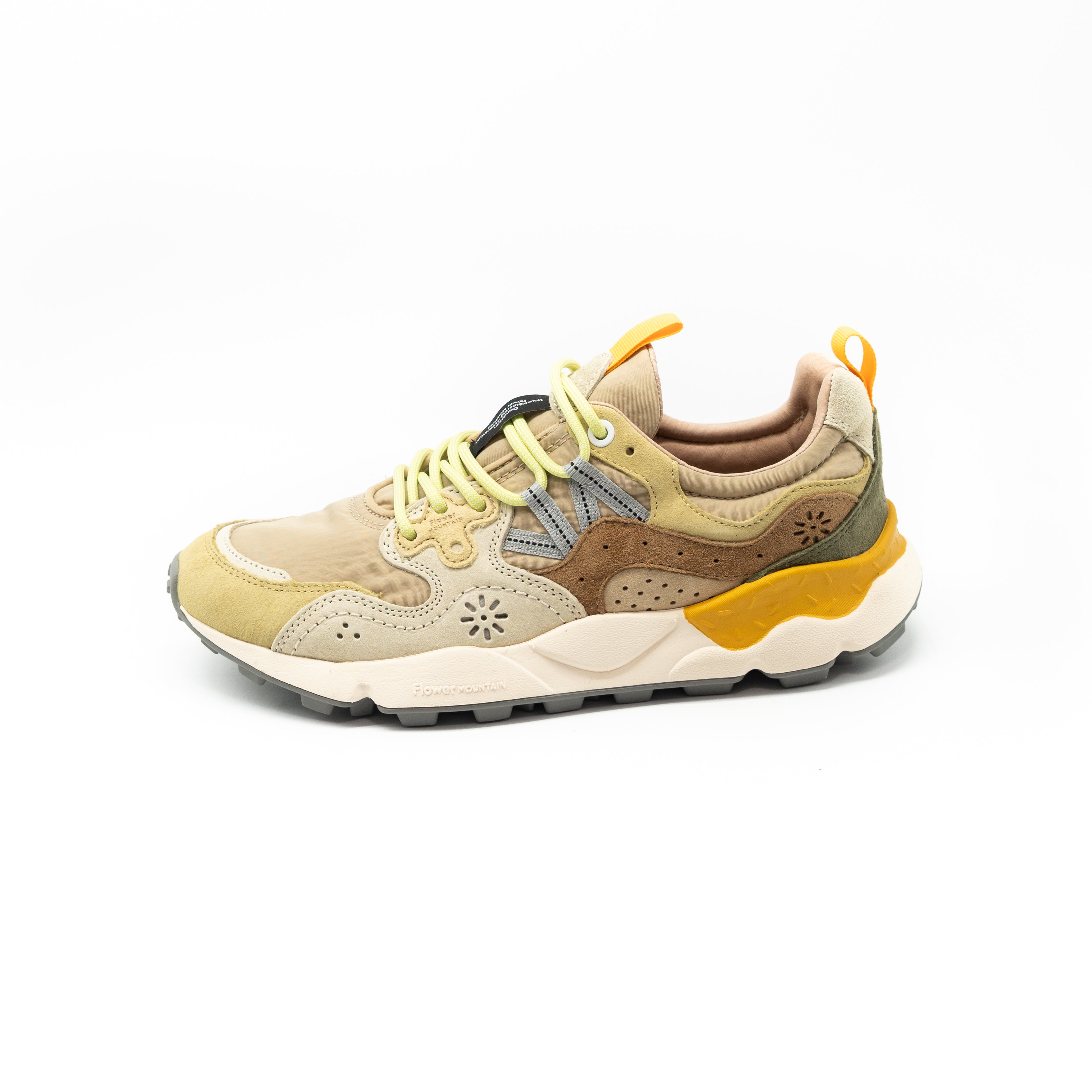 FLOWER MOUNTAIN - YAMANO 3 PALE YELLOW-LIGHT BEIGE - OFF WHITE