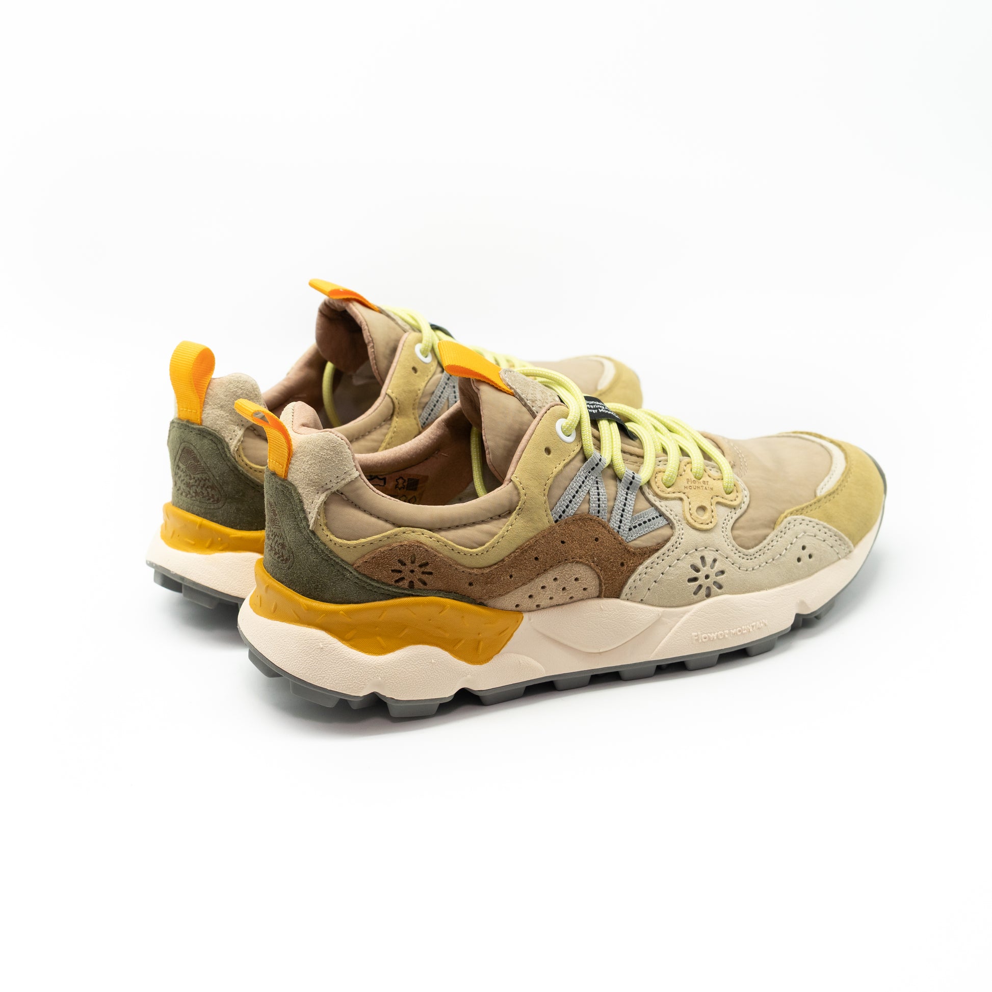 FLOWER MOUNTAIN - YAMANO 3 PALE YELLOW-LIGHT BEIGE - OFF WHITE