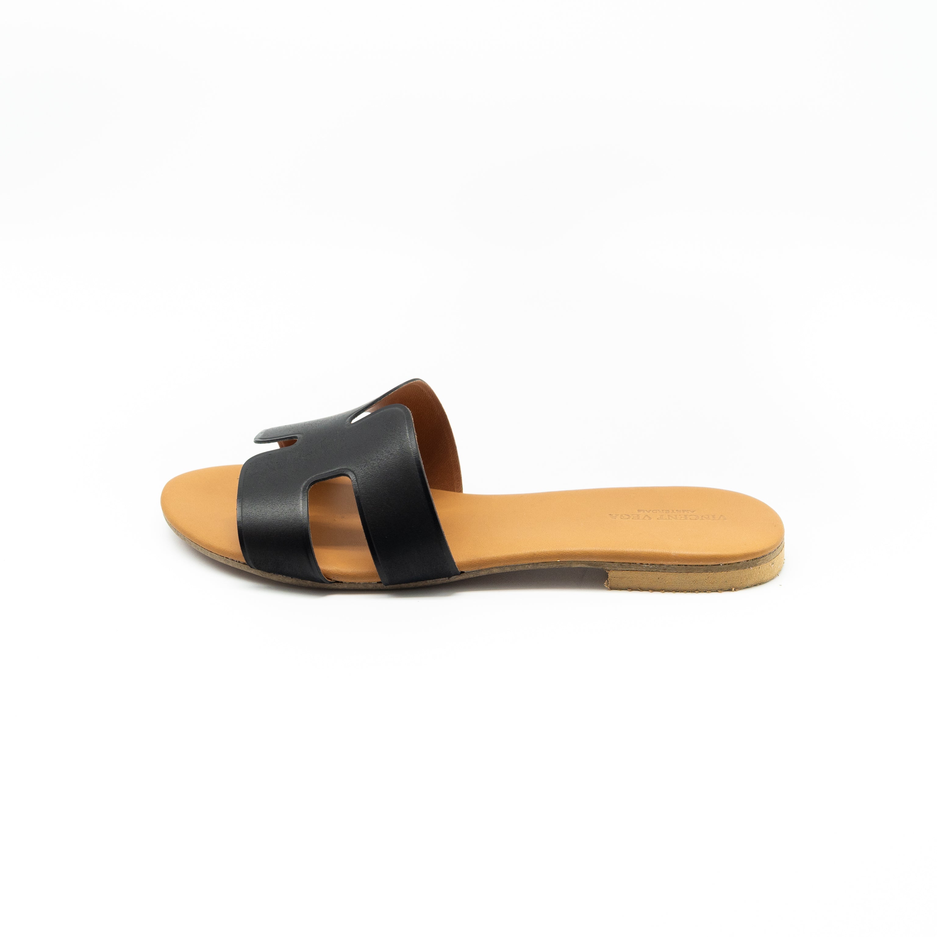 VINCENT VEGA - CIABATTINA FASCIA BLACK