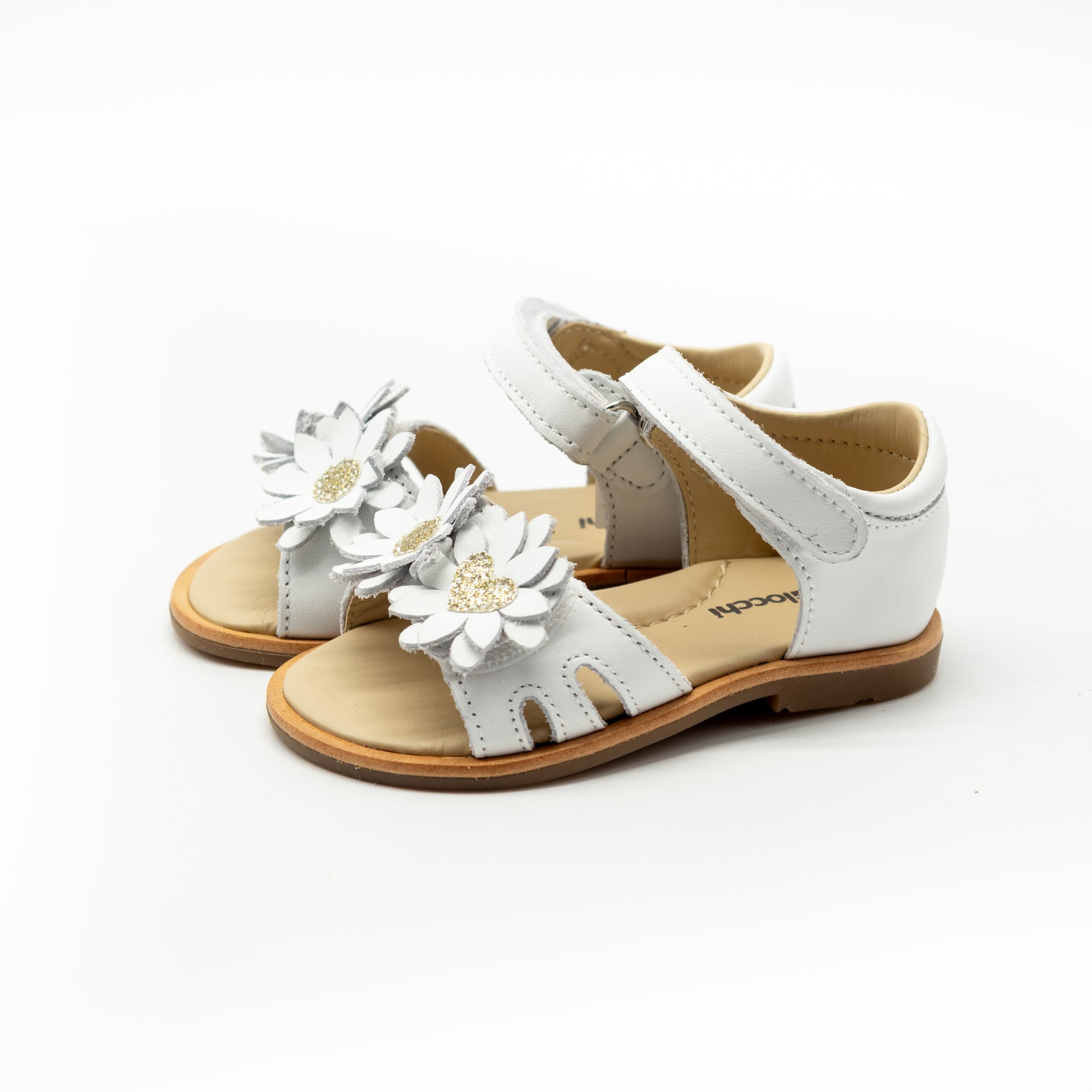 BALOCCHI - SANDALO PARIS BIANCO FIORE