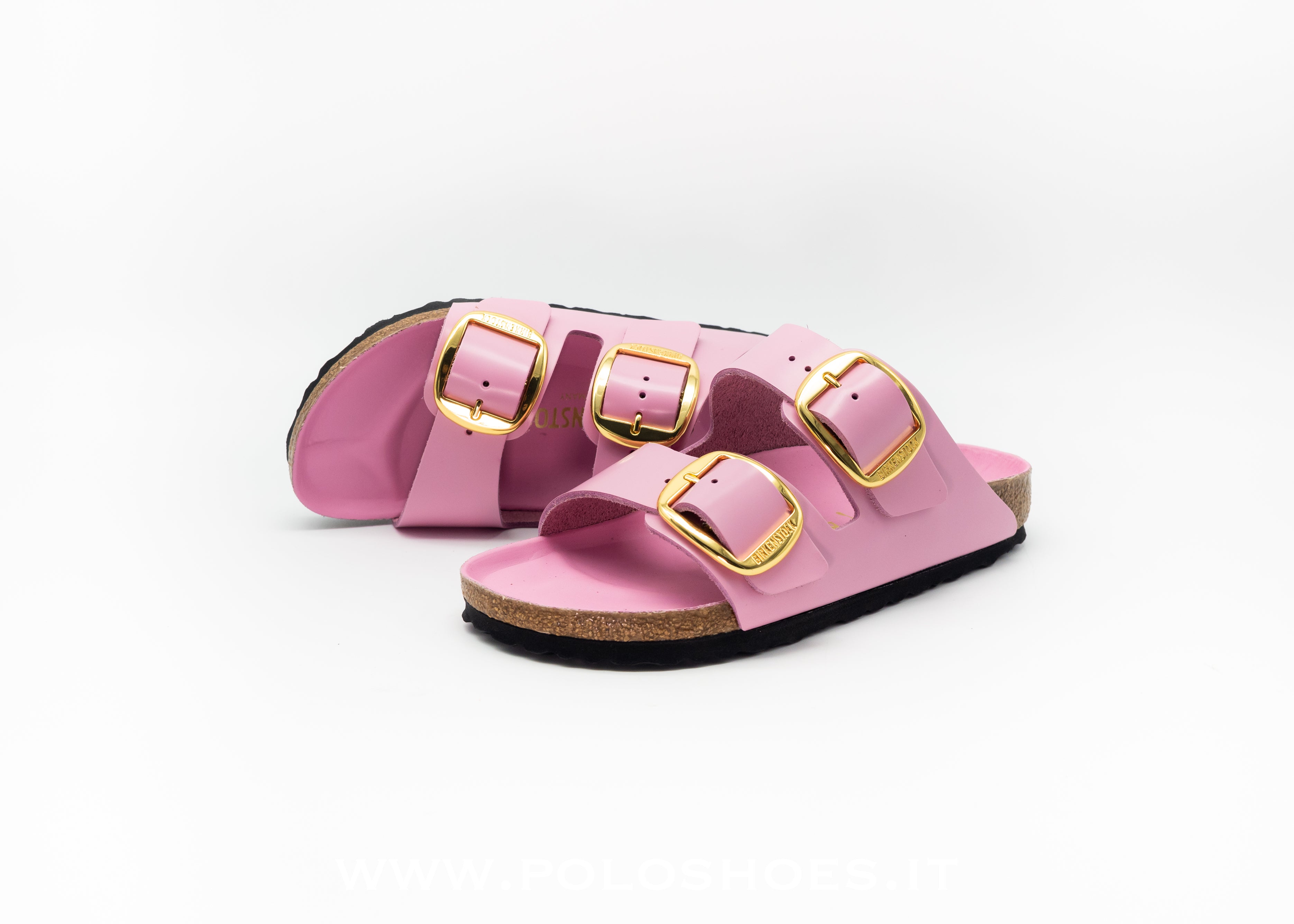 BIRKENSTOCK - ARIZONA BIG BUCKLE HIGH-SHINE FONDANT PINK