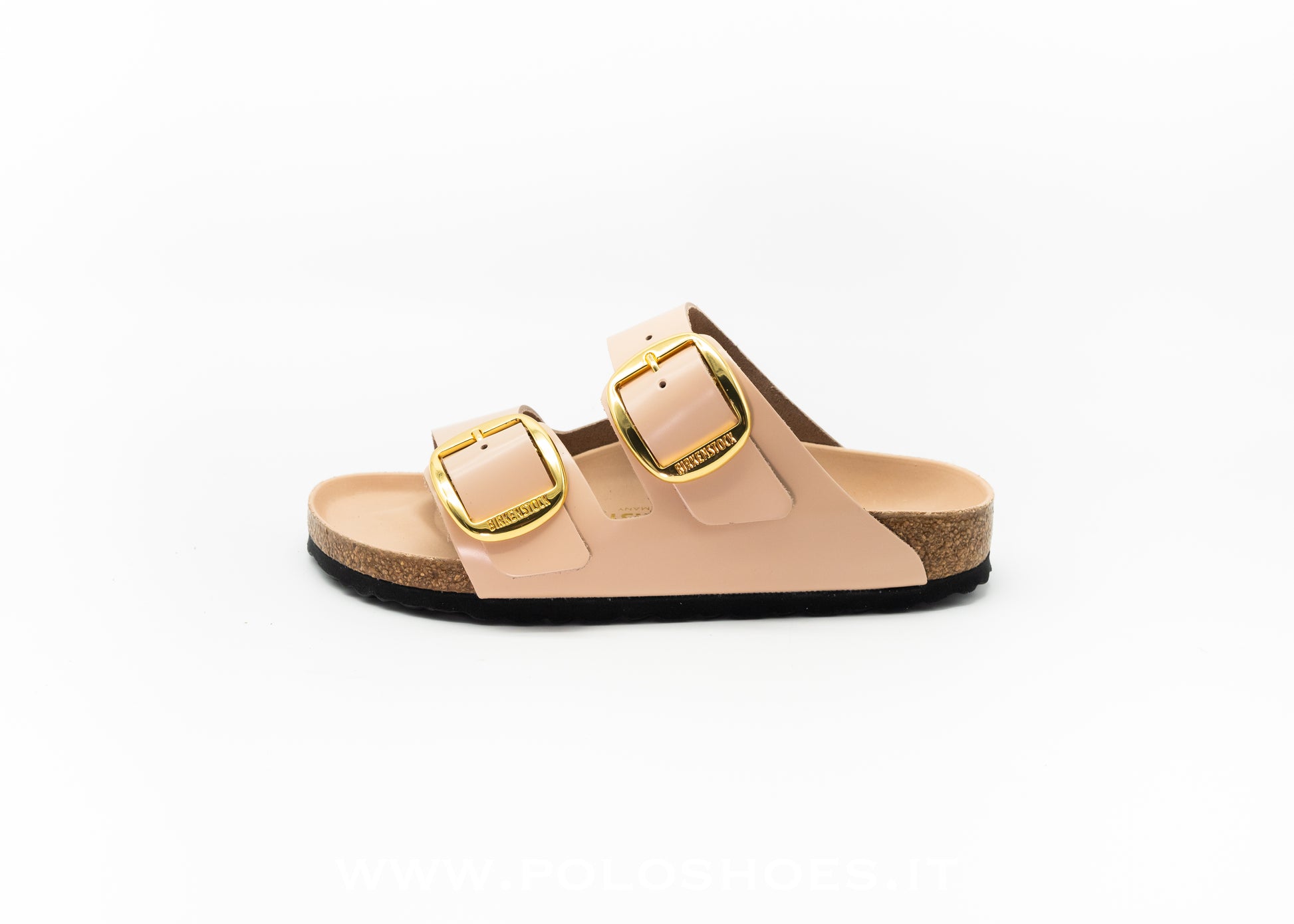 BIRKENSTOCK - ARIZONA BIG BUCKLE HIGH-SHINE NEW BEIGE