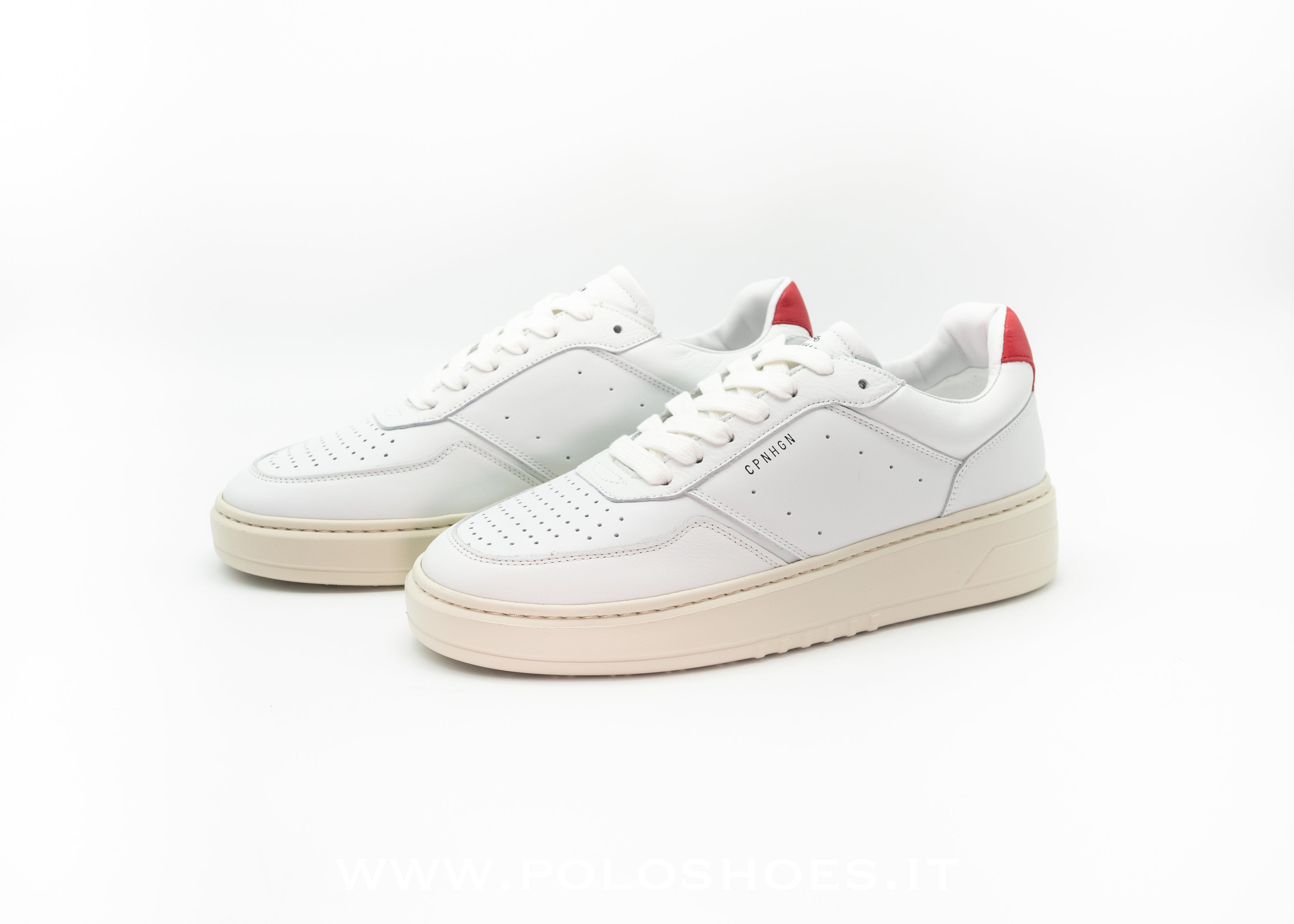 COPENHAGEN - SNEAKERS WHITE RED