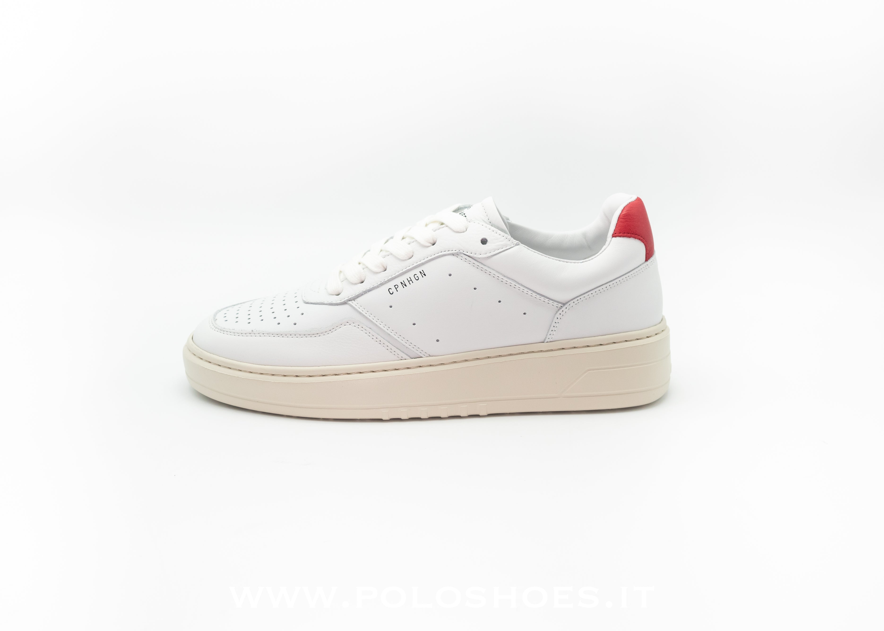 COPENHAGEN - SNEAKERS WHITE RED