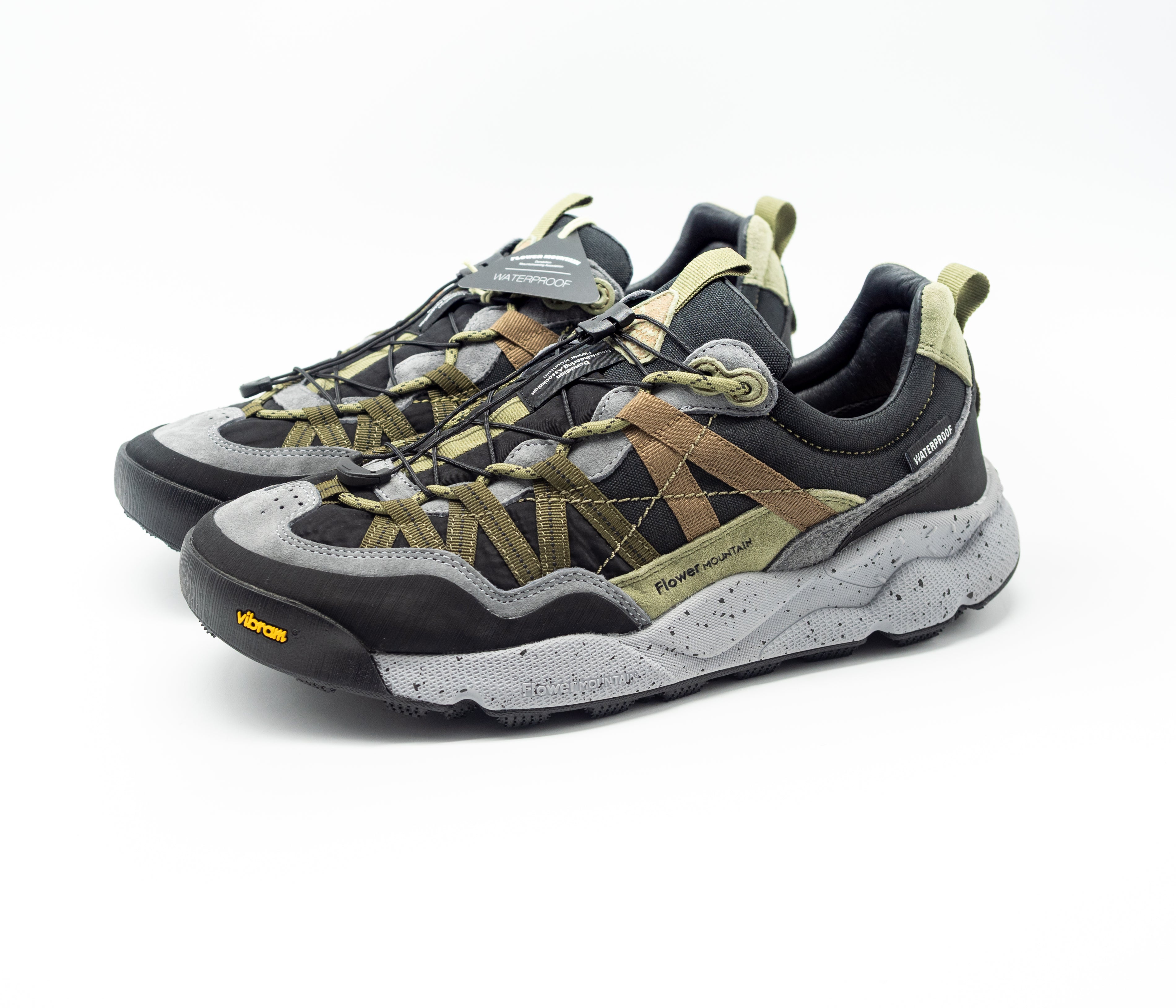 FLOWER MOUNTAIN - IWANO 2 WATERPROOF ANTHRACITE DARK GREY OLIVE