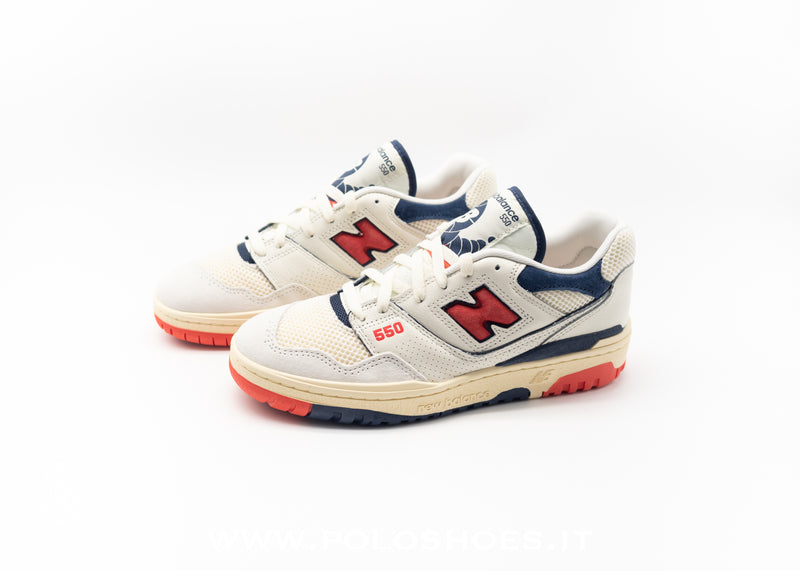 NEW BALANCE - NEW BALANCE 550 SEA SALT CON BLAST RED