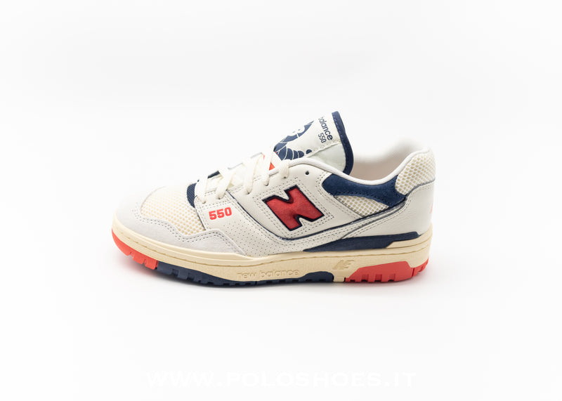 NEW BALANCE - NEW BALANCE 550 SEA SALT CON BLAST RED