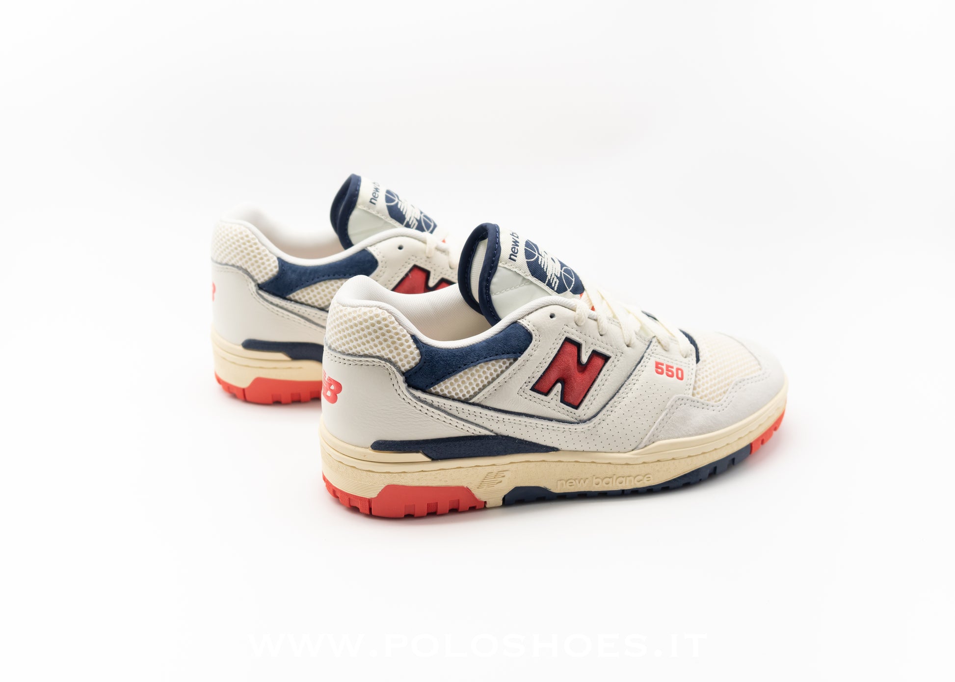 NEW BALANCE - NEW BALANCE 550 SEA SALT CON BLAST RED