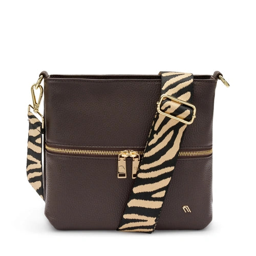 FRAU - BORSA PELLE CON TRACOLLA ANIMALIER