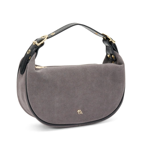 FRAU - HANDBAG MORBIDO SUEDE GRIGIA