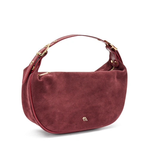 FRAU - HANDBAG MORBIDO SUEDE BORDEAUX