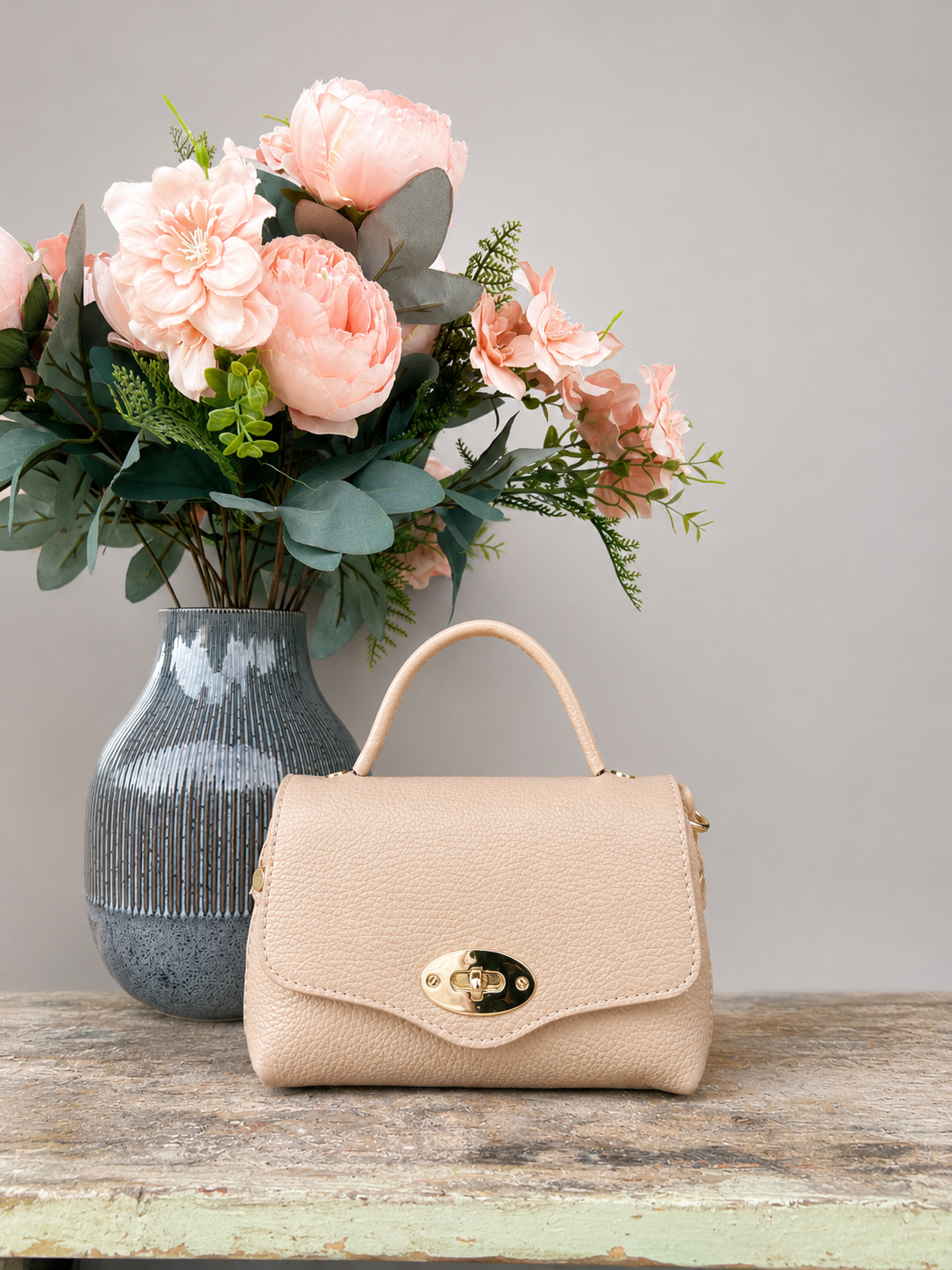 POLO SHOES BAGS - BORSA MINI POSTINO TAUPE