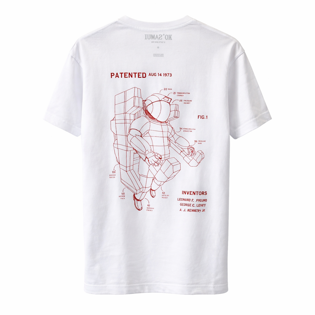 KOSAMUI -T-SHIRT  SPACECRAFT WHITE