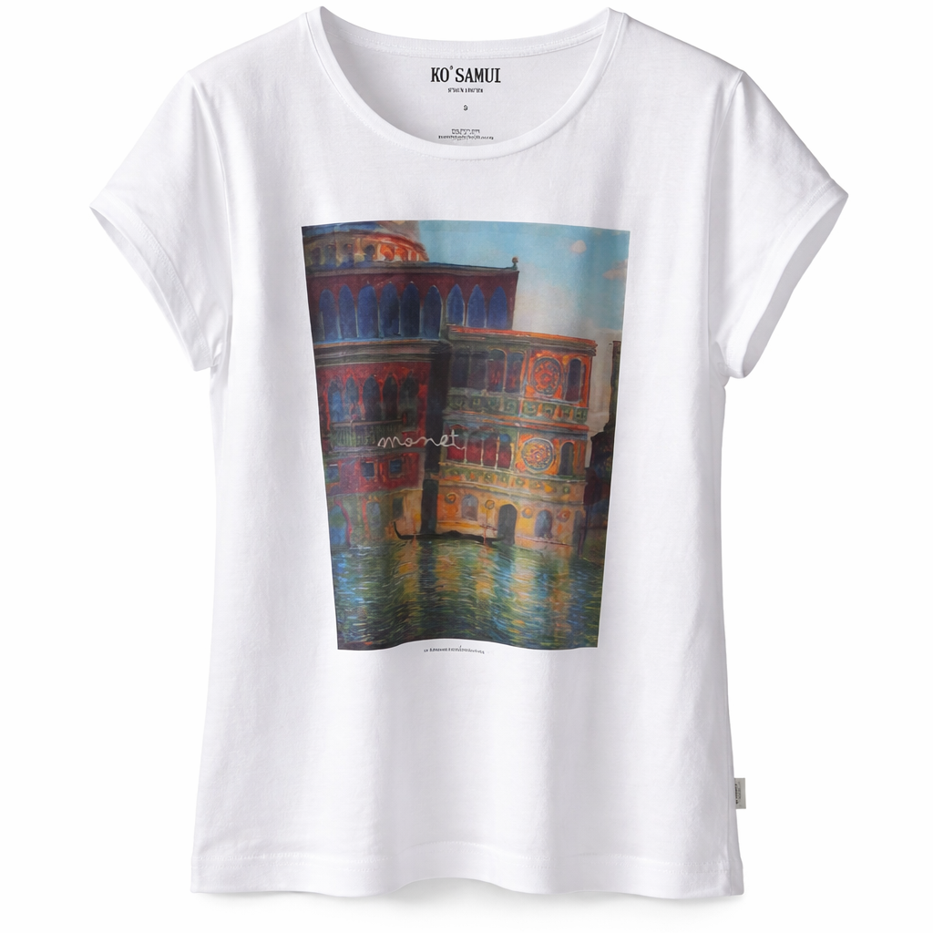 KOSAMUI -T-SHIRT SILMON WHITE