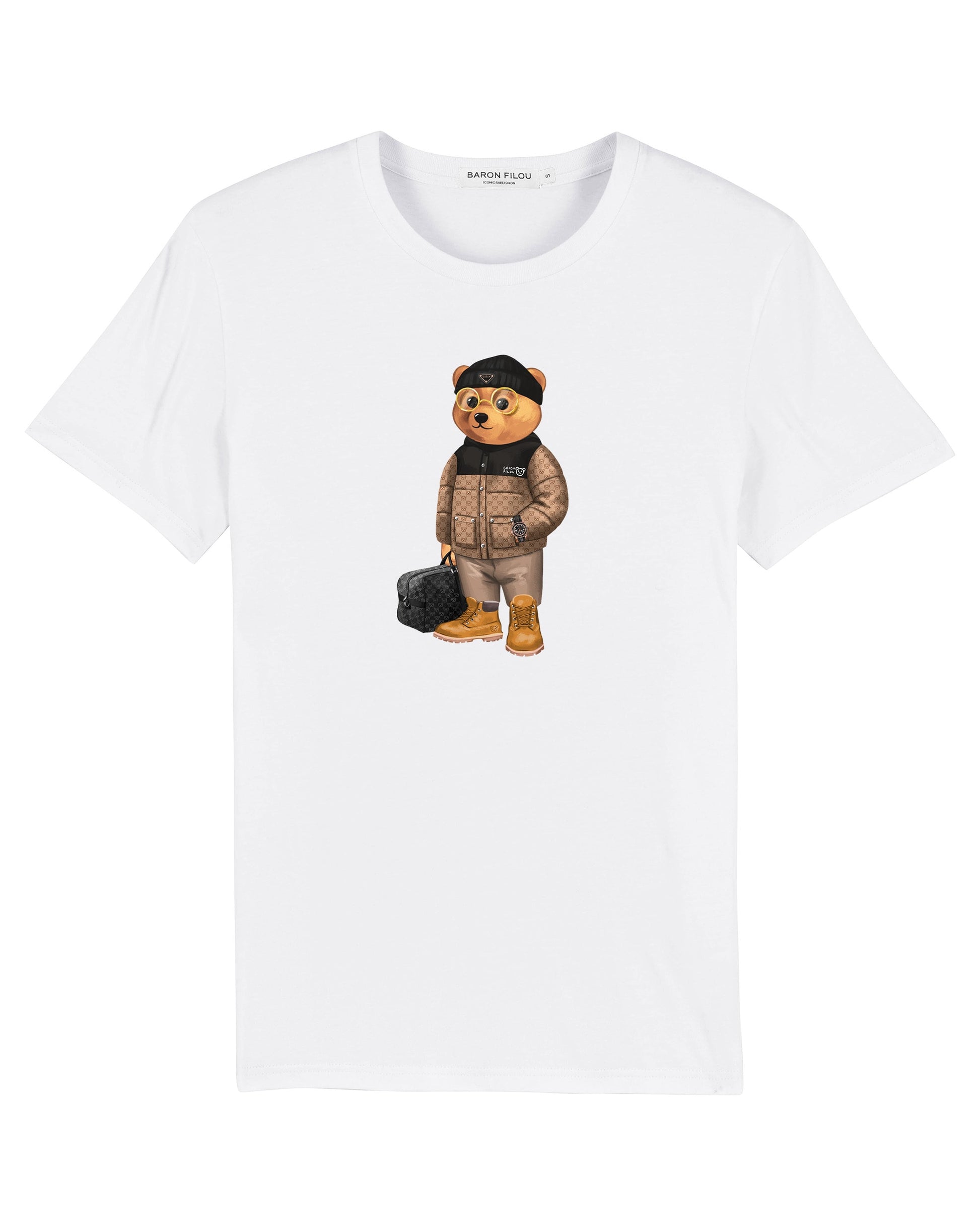 BARON FILOU - TSHIRT BEAR WHITE