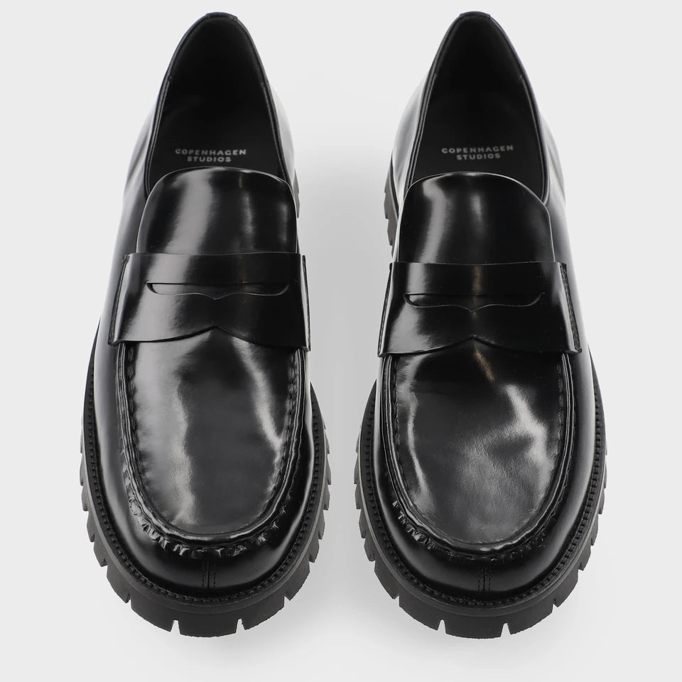 COPENHAGEN - MOCASSINO PENNY CASUAL BLACK