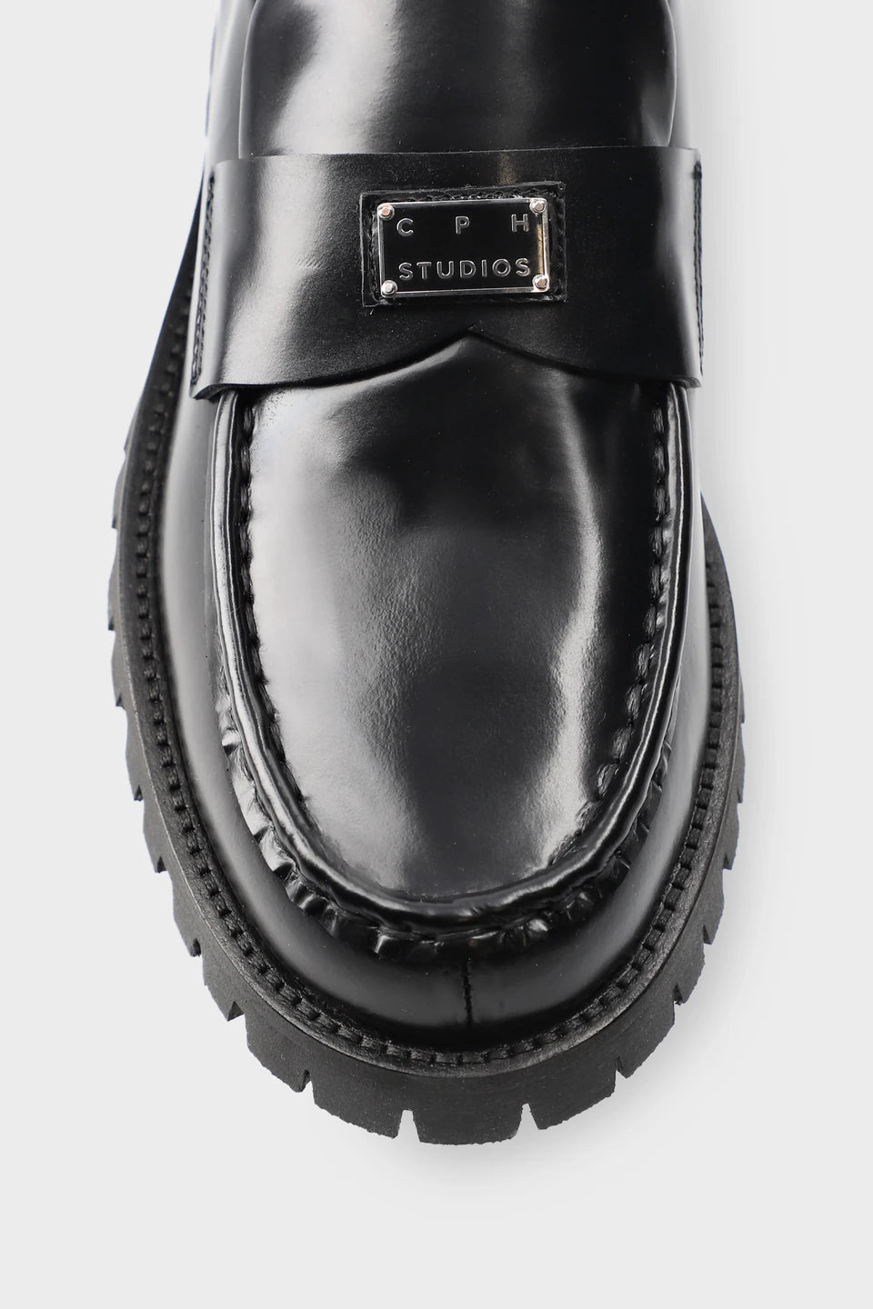 COPENHAGEN - MOCASSINO CPH848 BRUSHED LEATHER BLACK