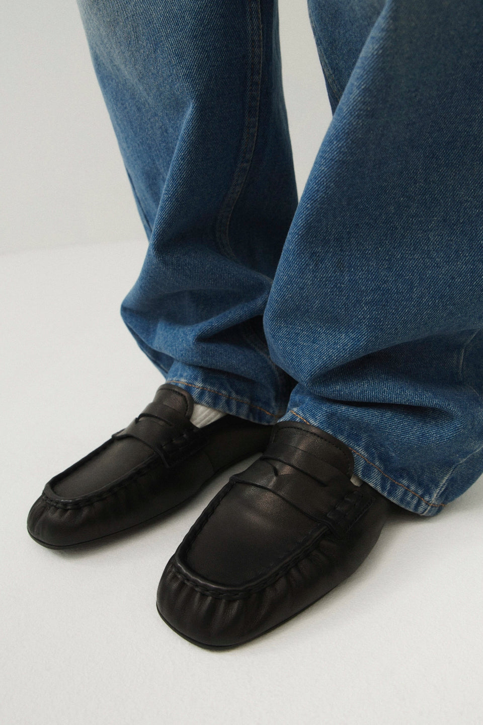 COPENHAGEN - MOCASSINO LEATHER BLACK