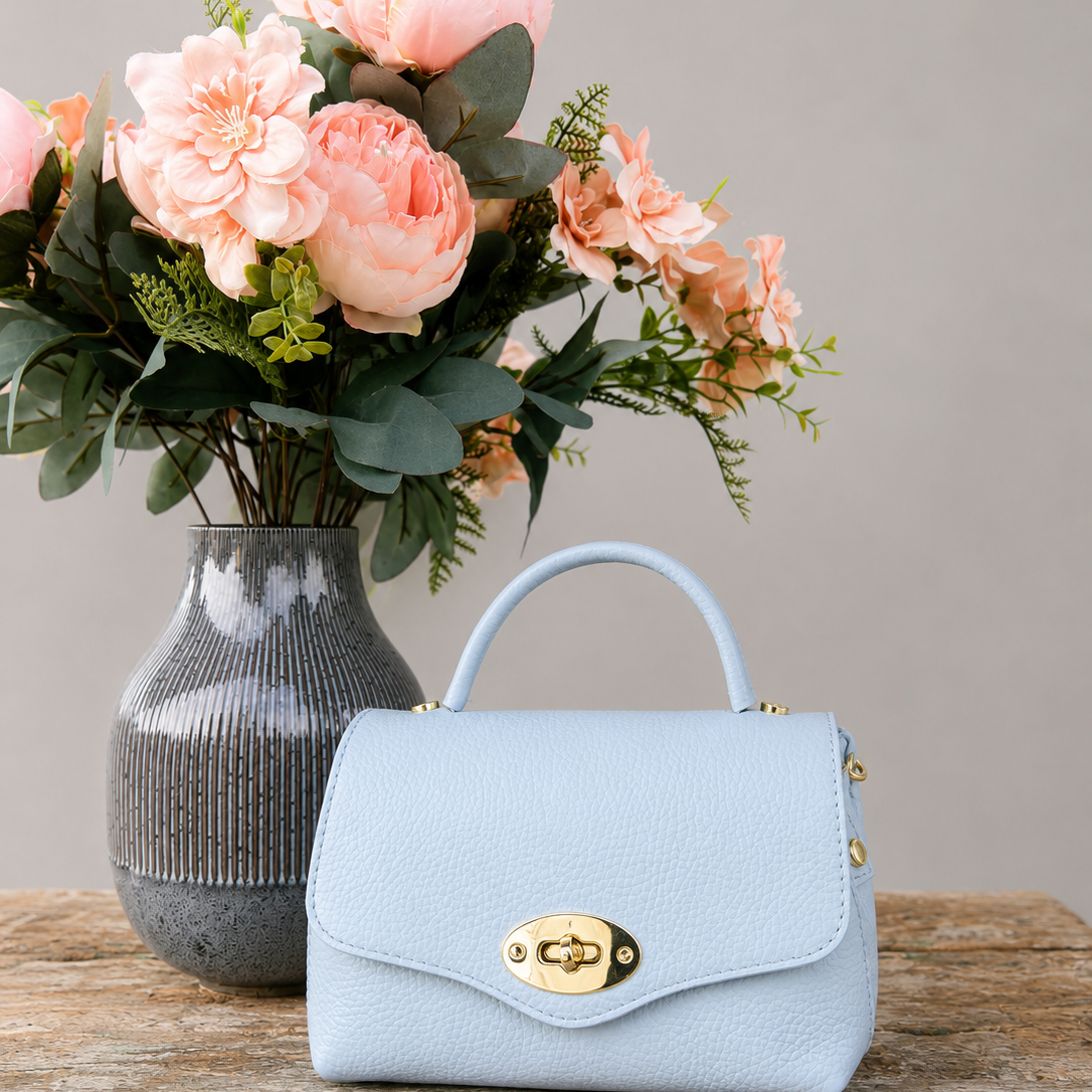 POLO SHOES BAGS - BORSA MINI POSTINO AZZURRA