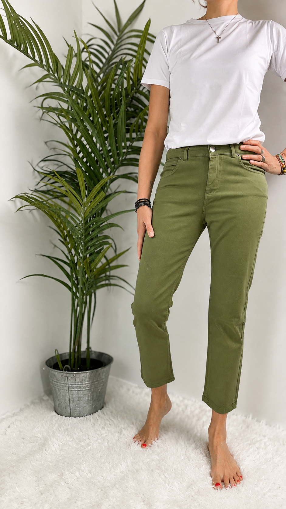 GOD SAVE DENIM - JEANS FIT VERDE